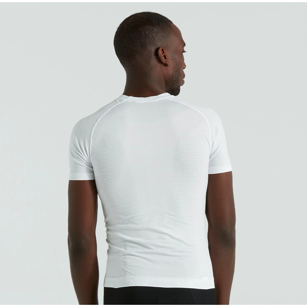 2. Bluza de Corp Termica SPECIALIZED Men's Seamless Light Baselayer (S/S) - White S/M