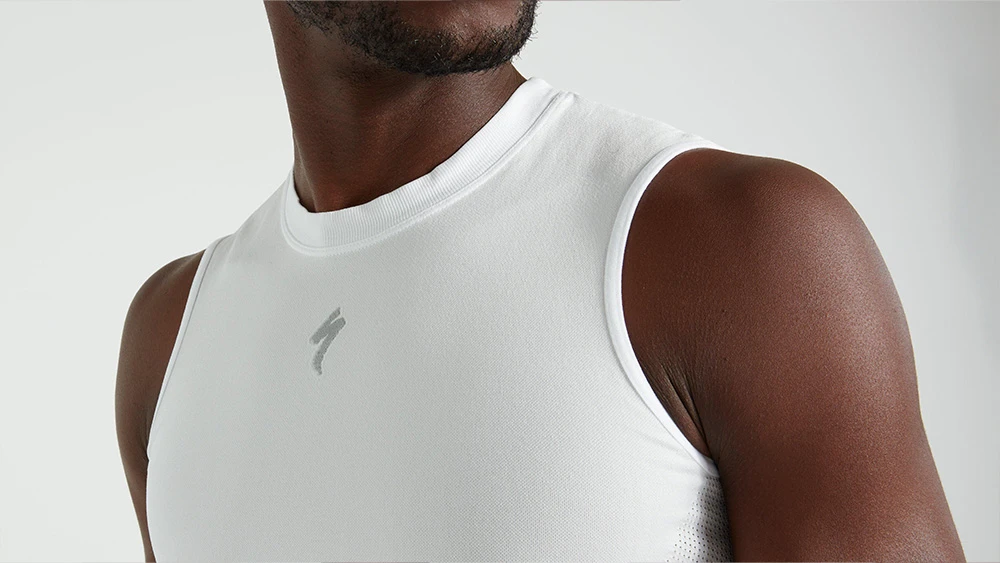 3. Bluza de Corp fara Maneci SPECIALIZED Men's Seamless Light Baselayer - White S/M