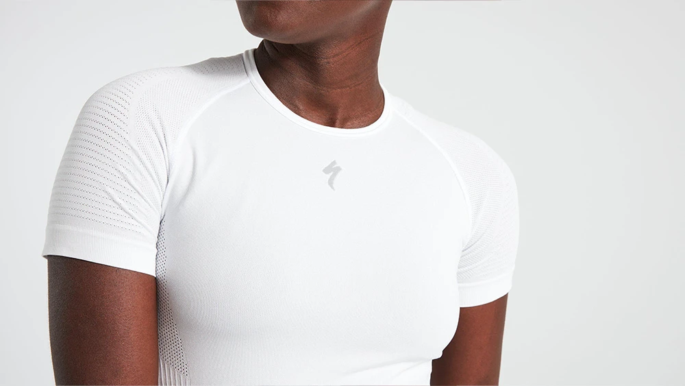 4. Bluza de Corp Termica SPECIALIZED Women's Seamless Light Baselayer (S/S) - White L/XL