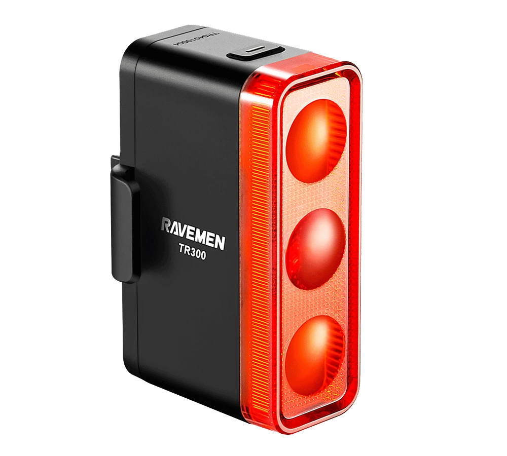 1. Stop Bicicleta RAVEMEN TR300 USB 300 Lumeni cu Senzor Franare