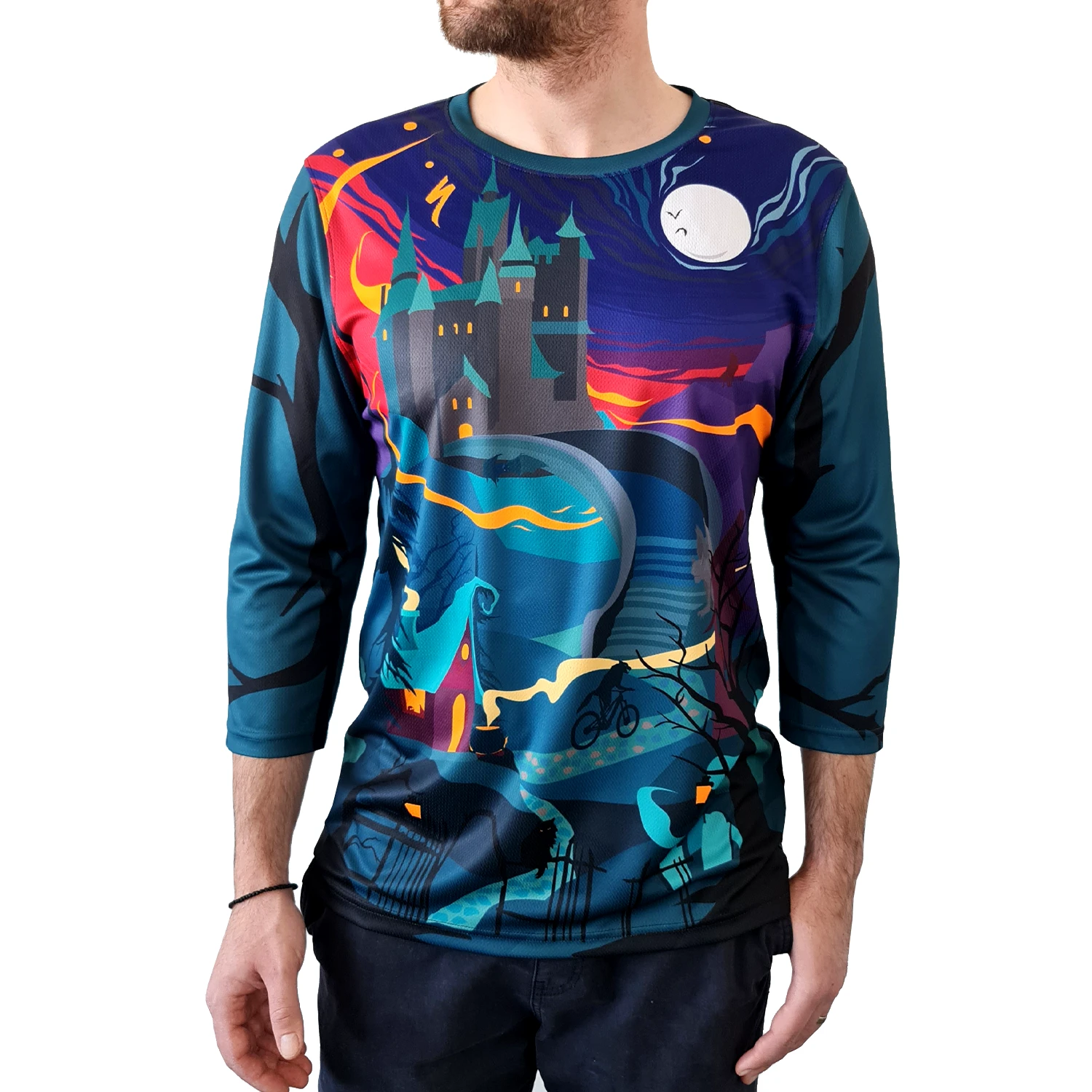 1. Tricou Ciclism SPECIALIZED Men's All Mountain (3/4 Sleeve)- Fairy Transilvania S