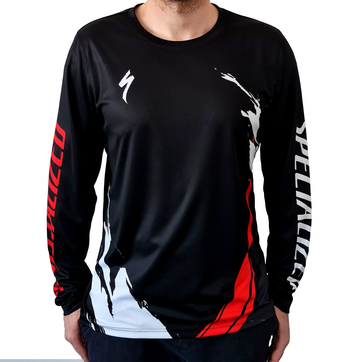 1. Tricou Ciclism SPECIALIZED Men's All Mountain (L/S) - Trail of Flames XL