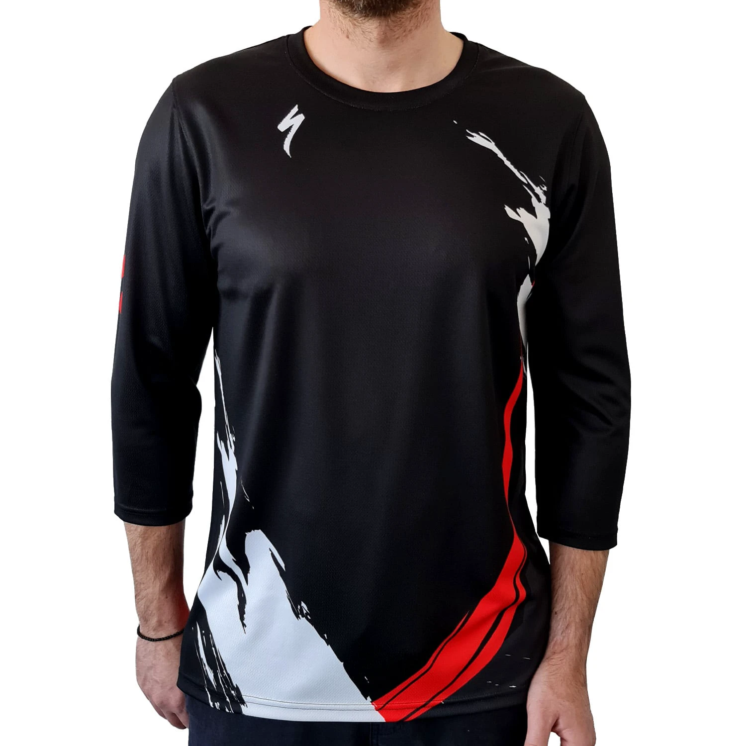 1. Tricou Ciclism SPECIALIZED Men's All Mountain (3/4 Sleeve)- Trail of Flames S