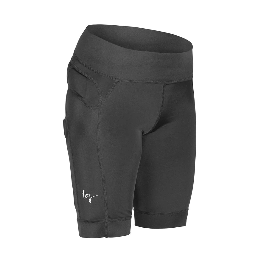 1. Pantaloni Ciclism cu Protectii TSG Carna Wmns - Black XS
