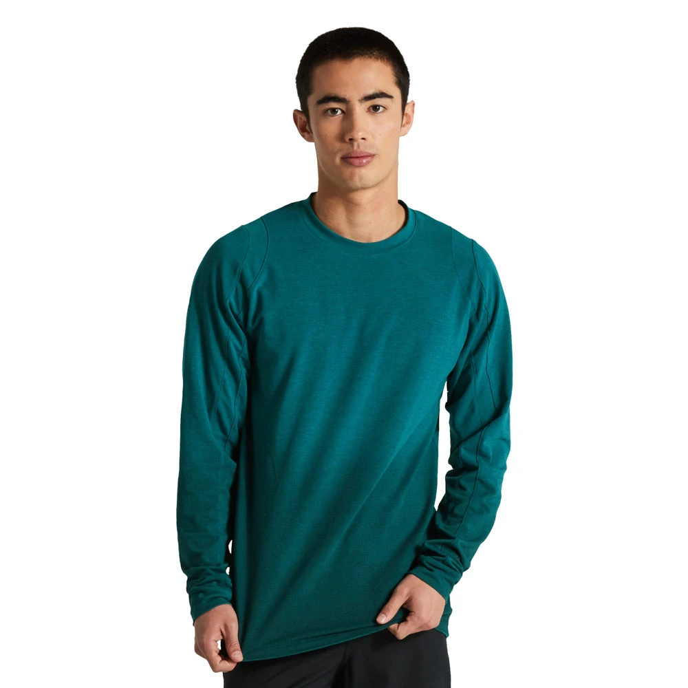 1. Tricou Ciclism SPECIALIZED Men's Trail (L/S) - Tropical Teal M