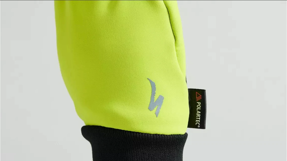 5. Manusi Ciclism SPECIALIZED Softshell Deep Winter (L/F) - Hyper Green M