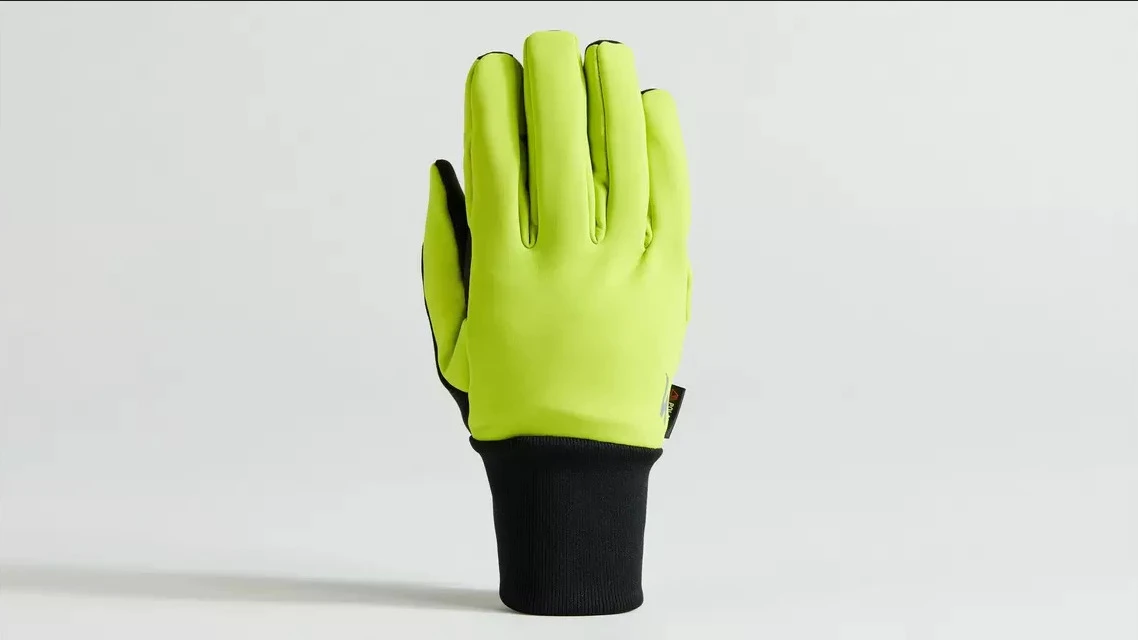 4. Manusi Ciclism SPECIALIZED Softshell Deep Winter (L/F) - Hyper Green M