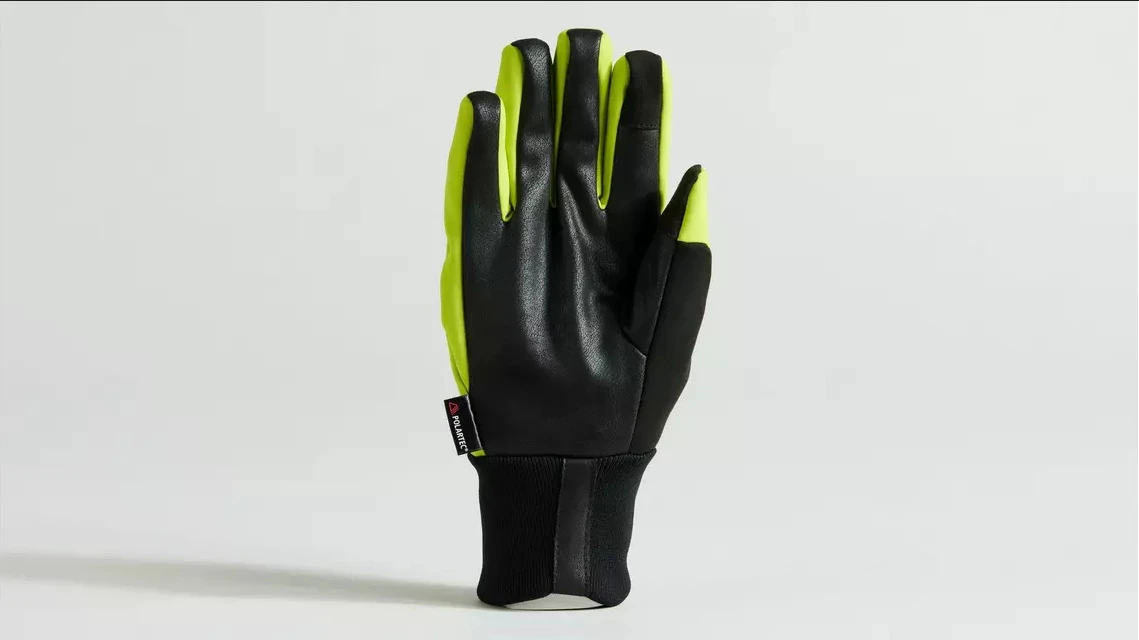 3. Manusi Ciclism SPECIALIZED Softshell Deep Winter (L/F) - Hyper Green M