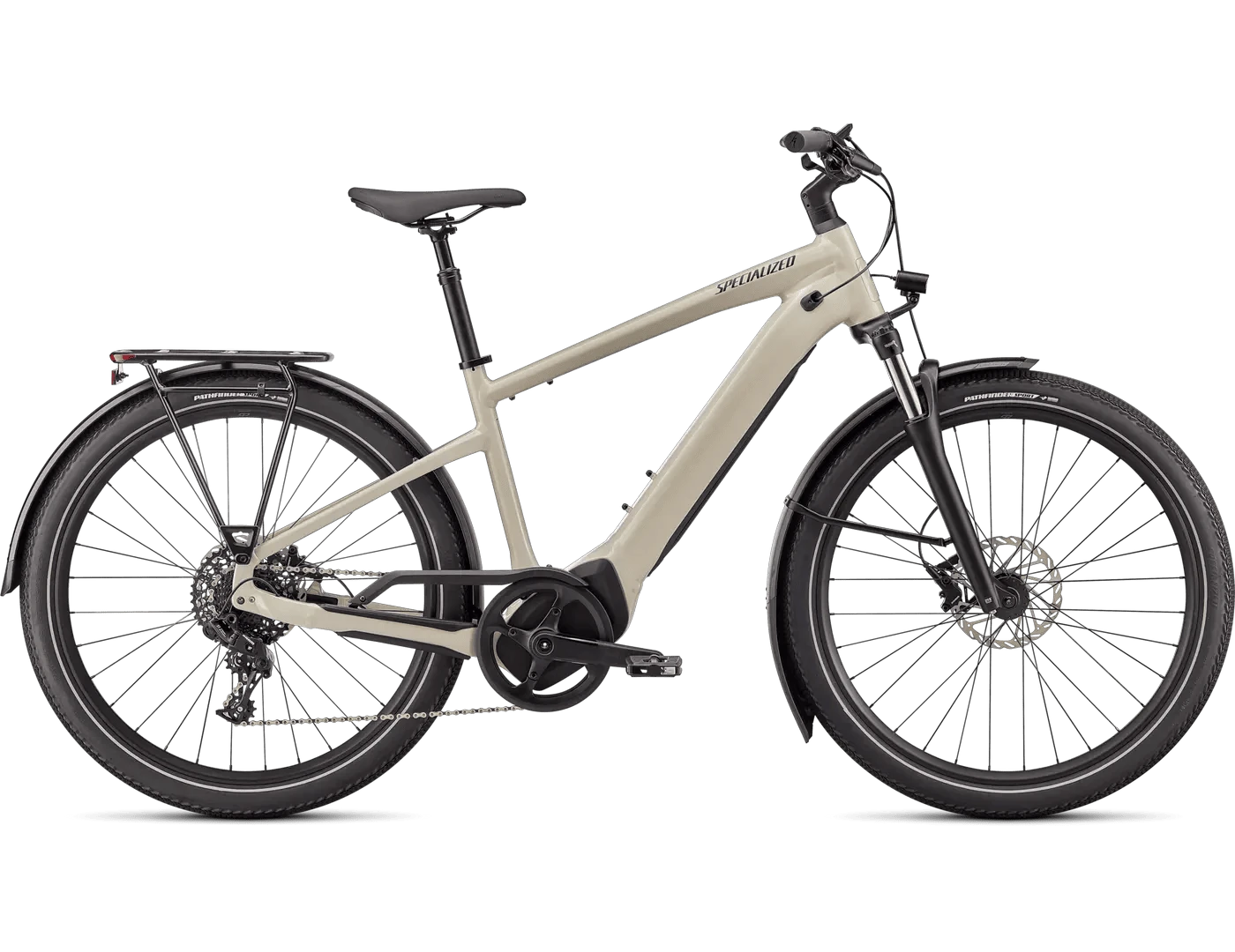 1. Bicicleta SPECIALIZED Turbo Vado 4.0 - White Mountains/Black Reflective M