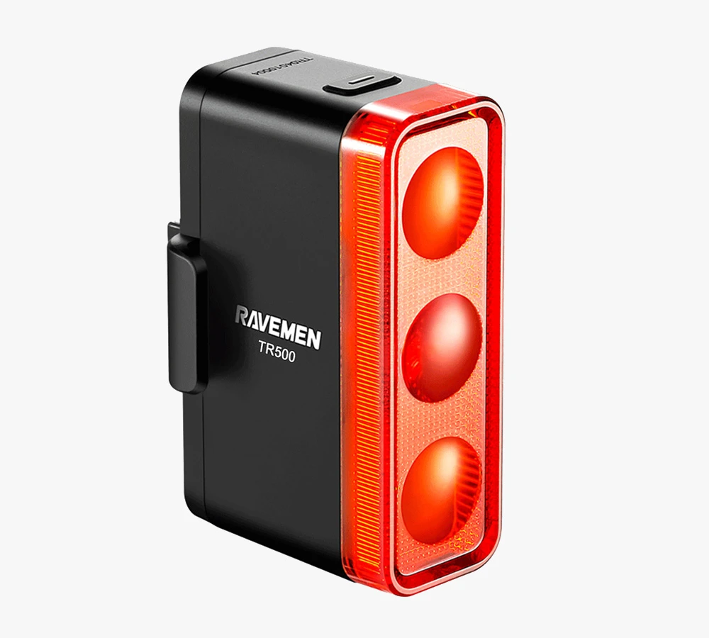 1. Stop Bicicleta RAVEMEN TR500 USB 500 Lumeni cu Senzor Franare