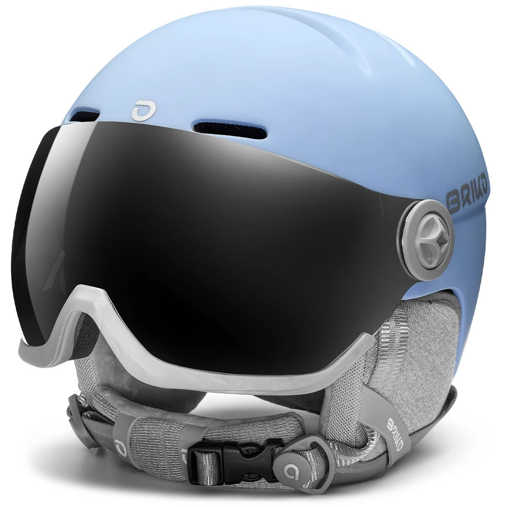 1. Casca ski BRIKO Blenda Visor - Cerulean Blue M