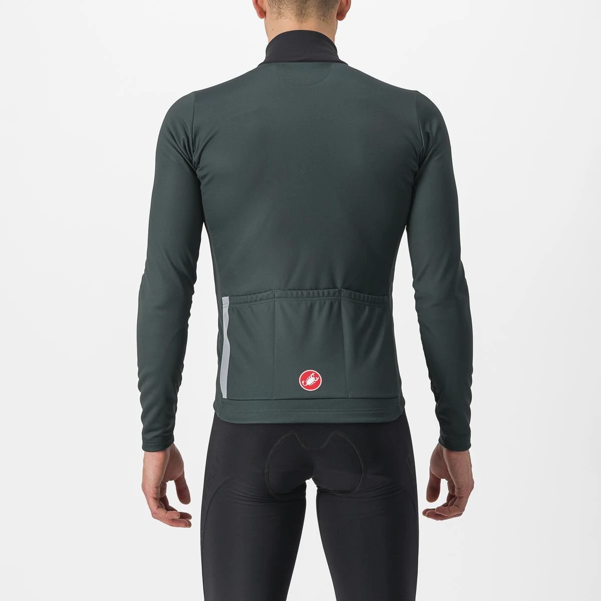 2. Tricou cu maneca lunga Castelli Entrata Thermal, Verde Inchis, XXL