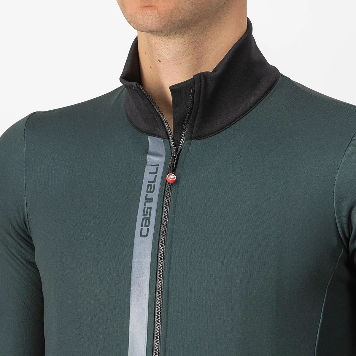 4. Tricou cu maneca lunga Castelli Entrata Thermal, Verde Inchis, XXL