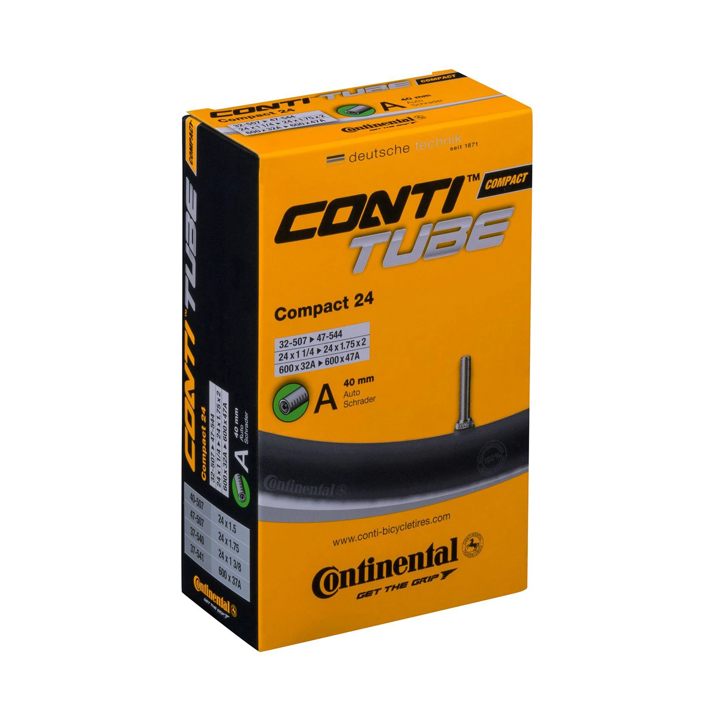 1. Camera Continental Compact 24, 32/47-507/544, 24x1 1/4-1.75x2, A40