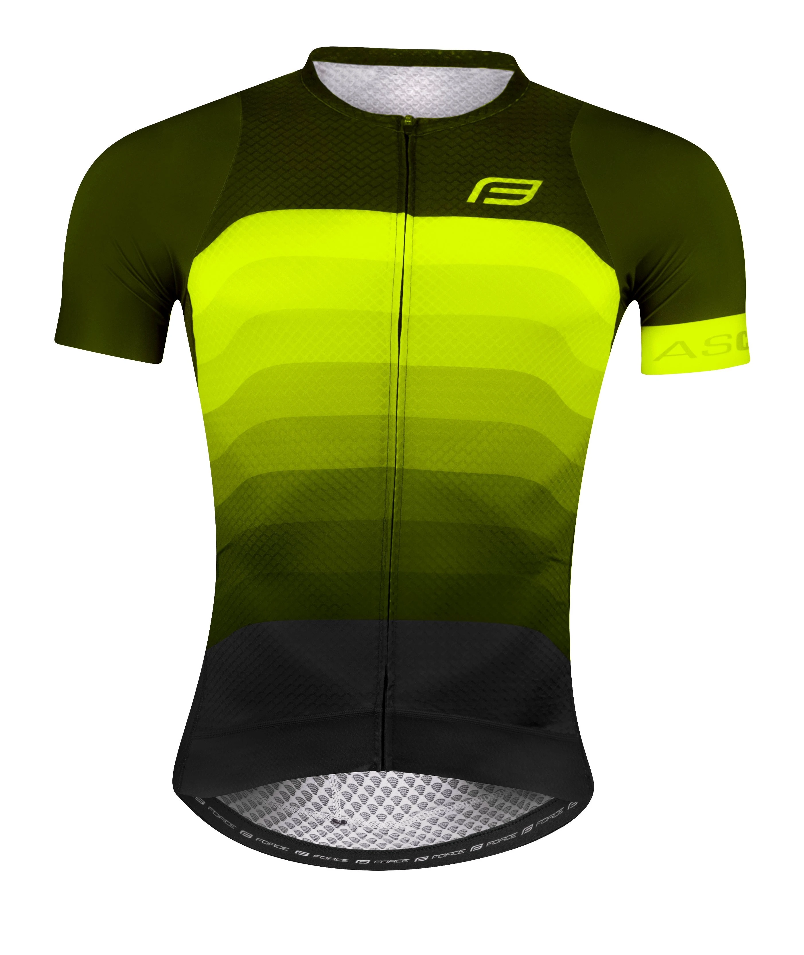 1. Tricou Force F Ascent verde/fluo M