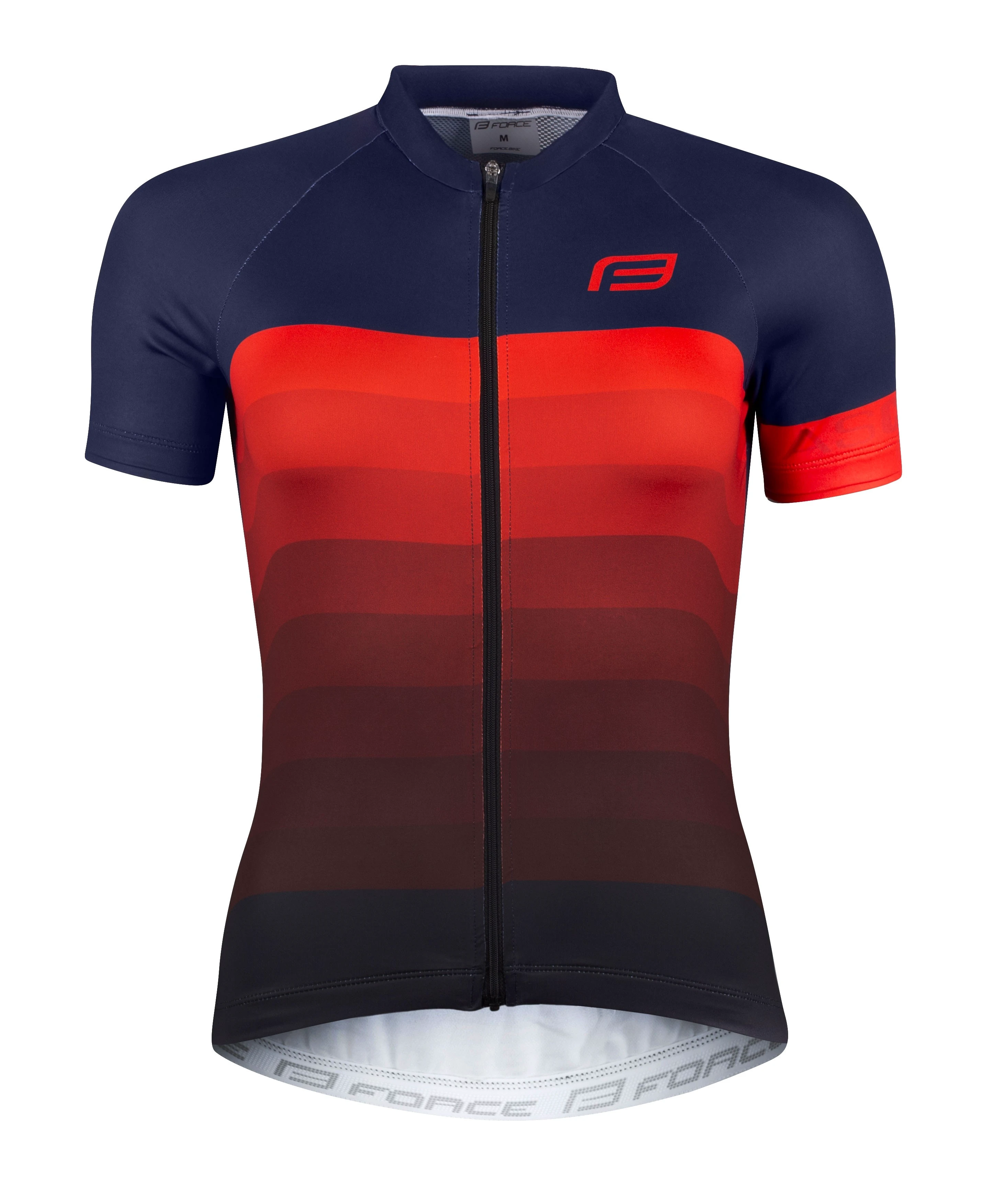 1. Tricou Force F Ascent Lady albastru/rosu XL