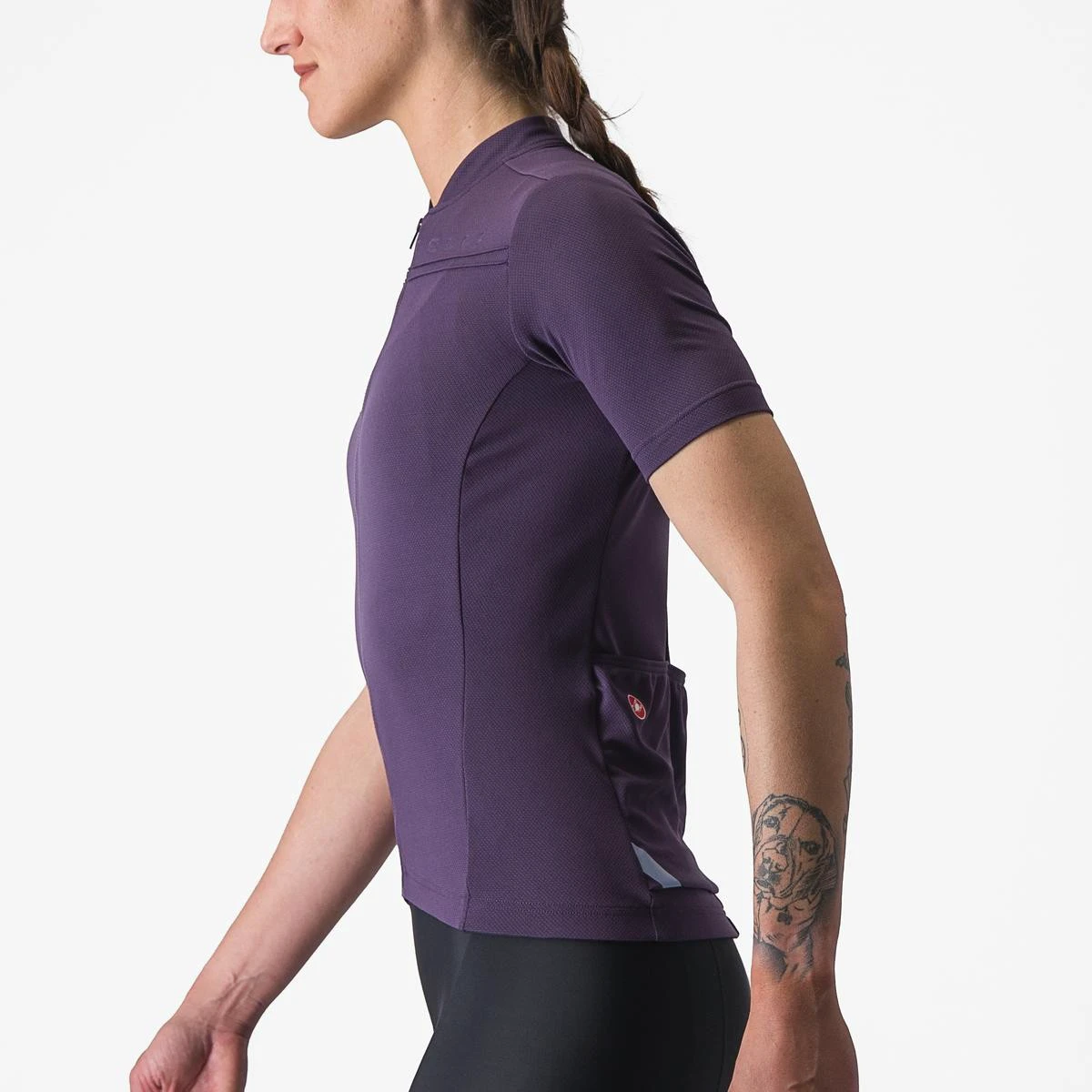 4. Tricou cu maneca scurta Castelli Anima 4, pentru femei, mov nocturn, L