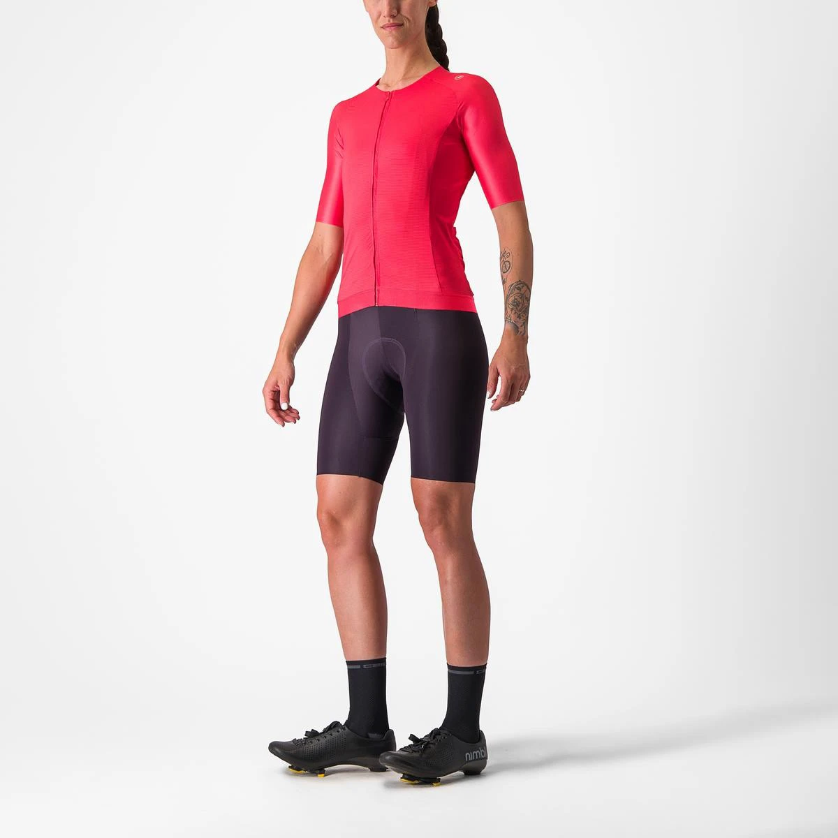 7. Tricou cu maneca scurta Castelli Aero PRO 7.0 W, de dama, Rosu, XS