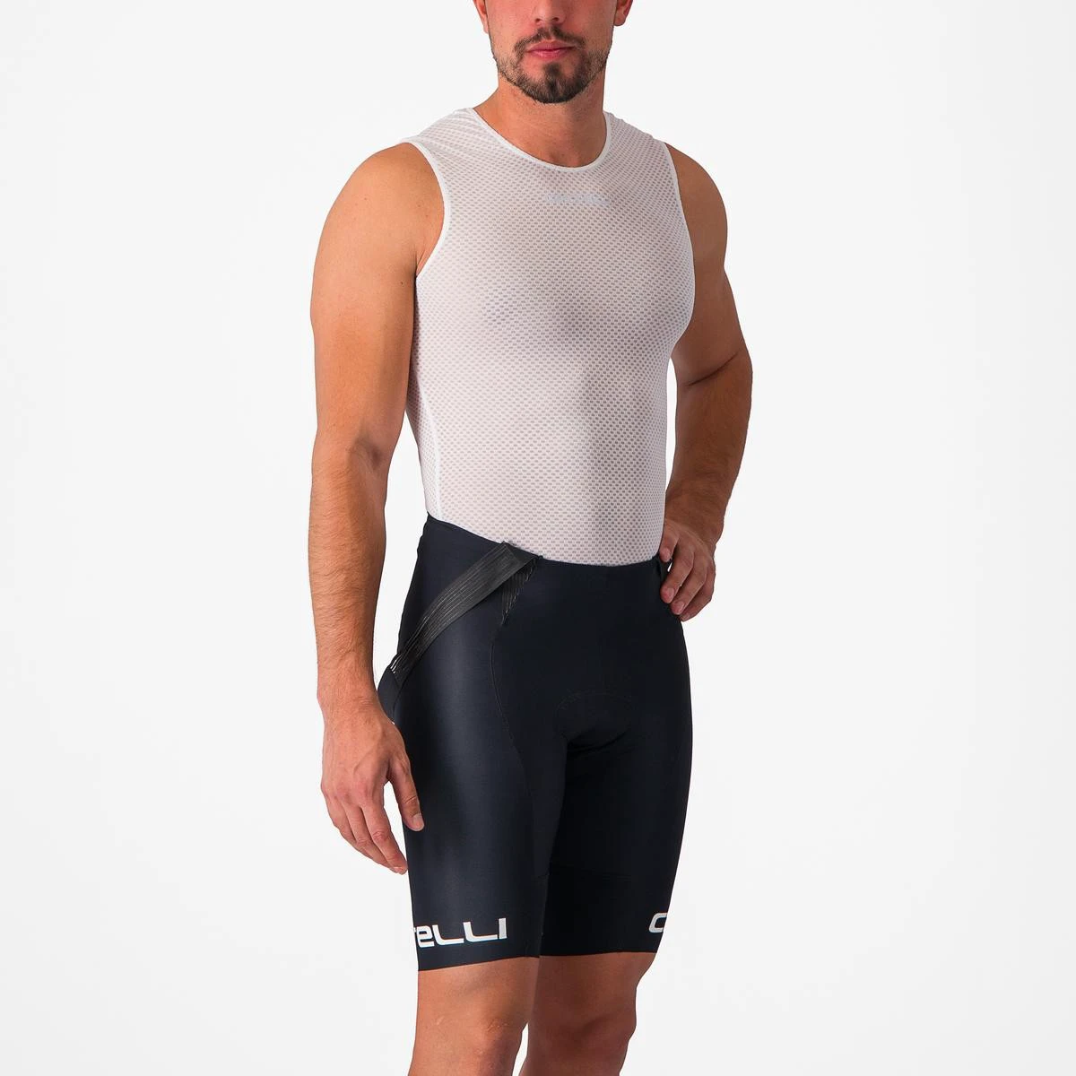 3. Bluza de corp fara maneci Castelli PRO Mesh 2.0 SL, pentru barbati, alb, M
