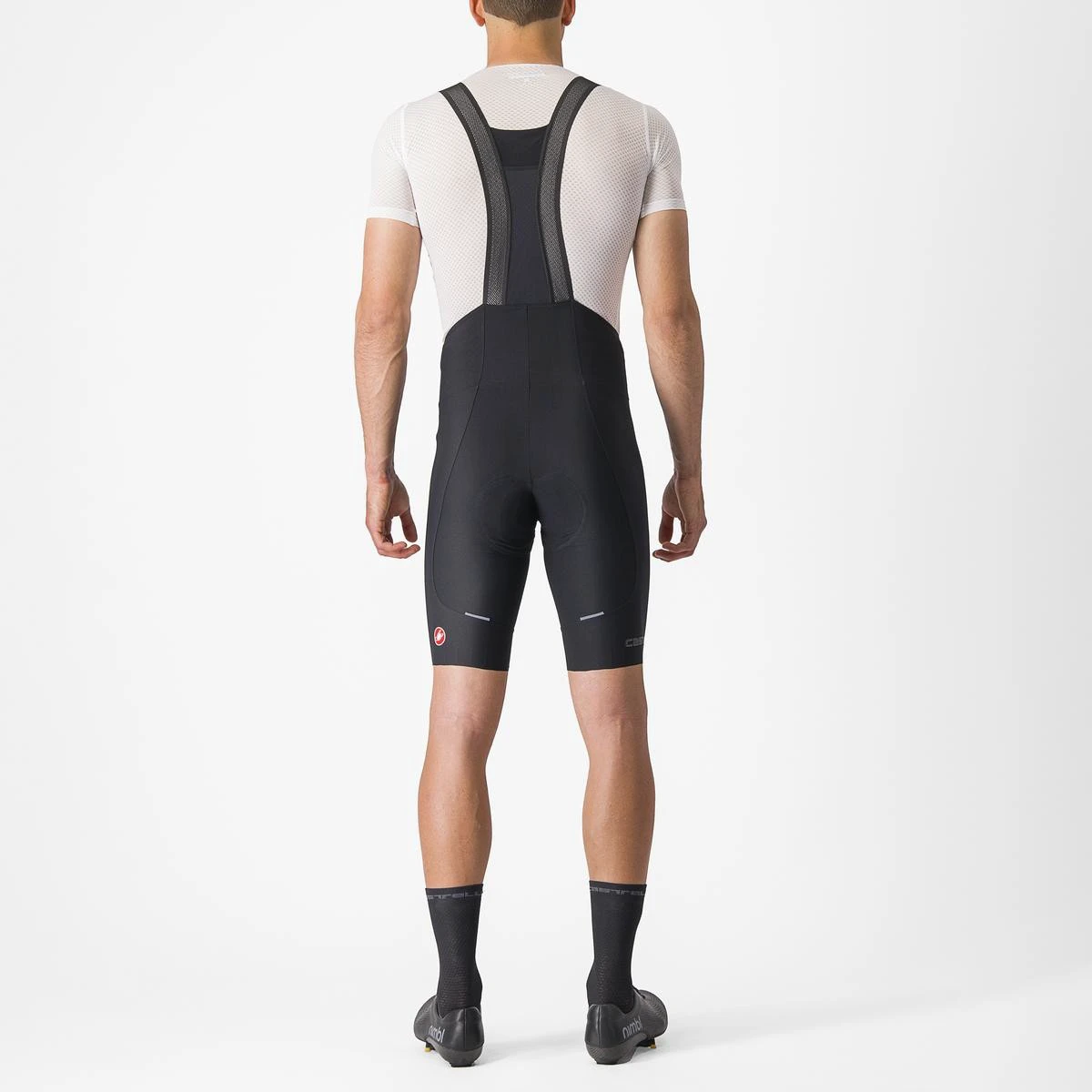 2. Pantaloni scurti cu bretele Castelli Espresso, pentru barbati, negru, S