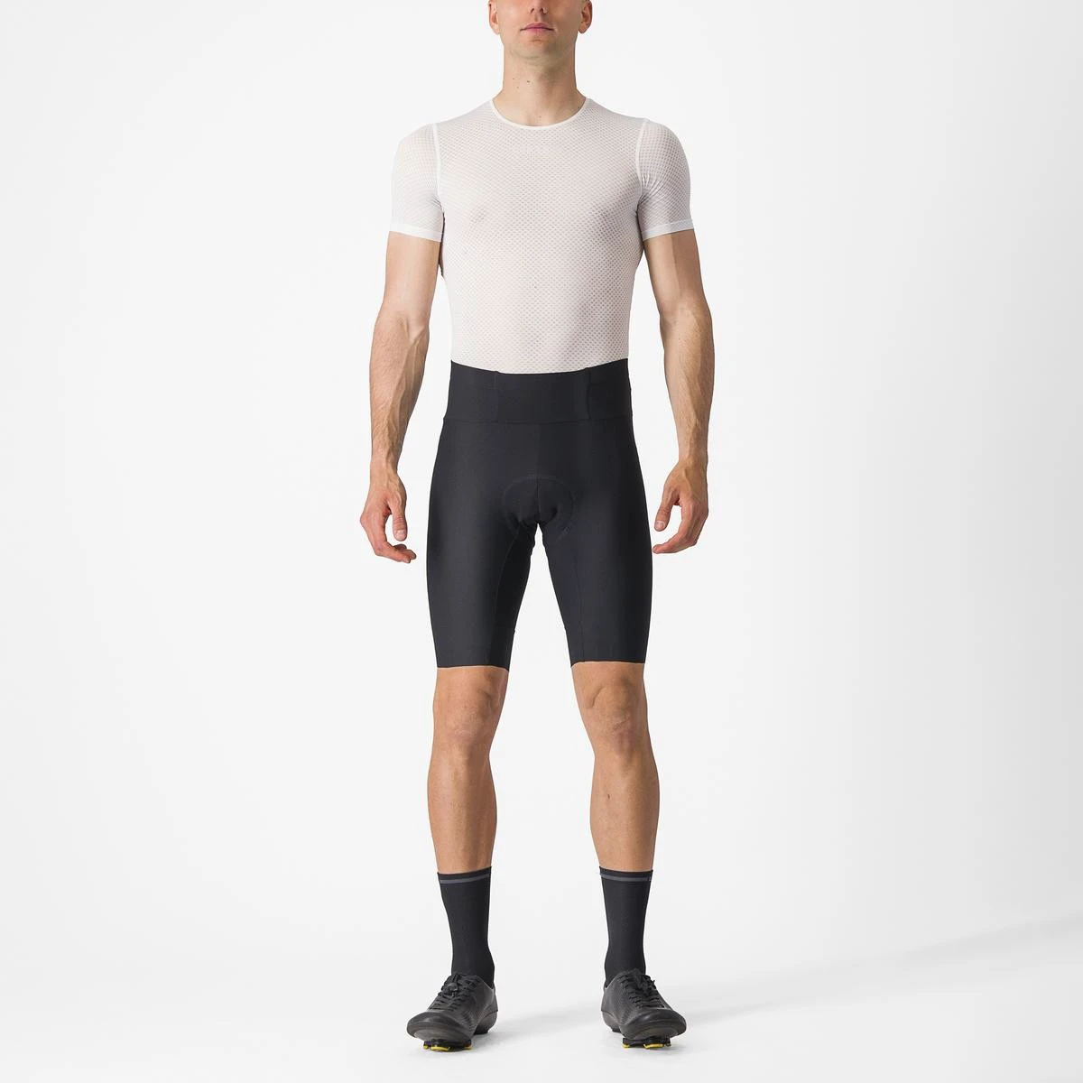 1. Pantaloni scurti cu bretele Castelli Espresso, Negru, XXL