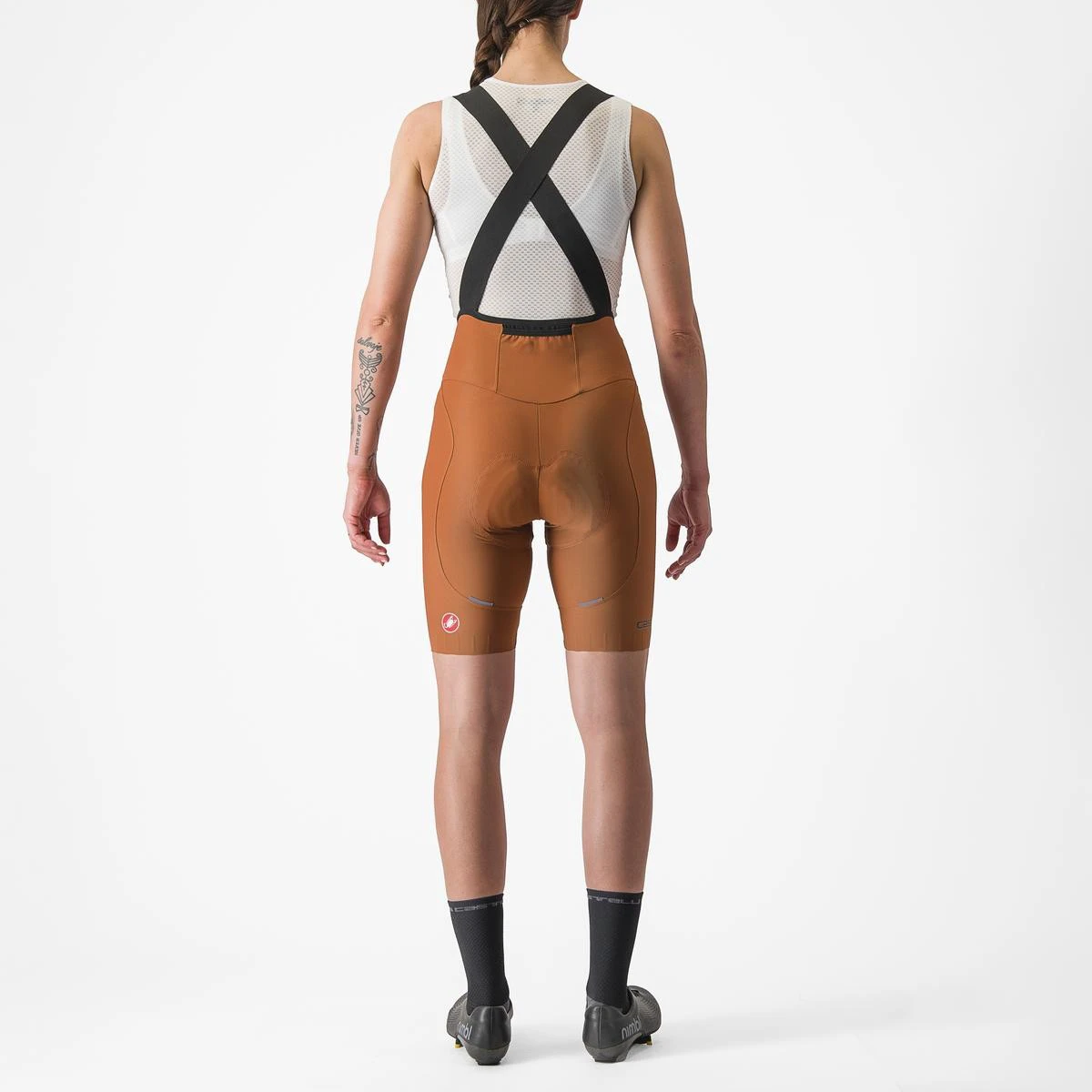 2. Pantaloni scurti cu bretele Castelli Espresso W DT, de dama, Maro, L