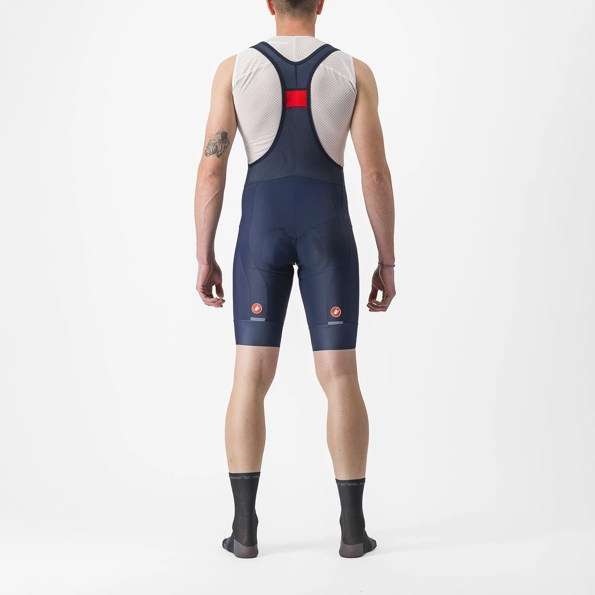 2. Pantaloni scurti cu bretele Castelli Entrata 2, pentru barbati, albastru belgian, XXXL