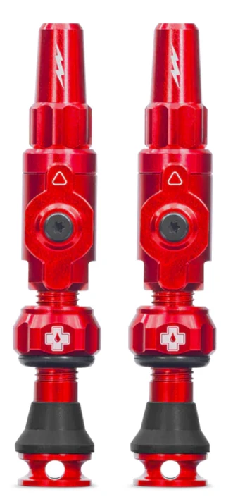 1. Valve tubeless Muc-Off Tubeless Valves Big Bore Lite (Small) Rosu