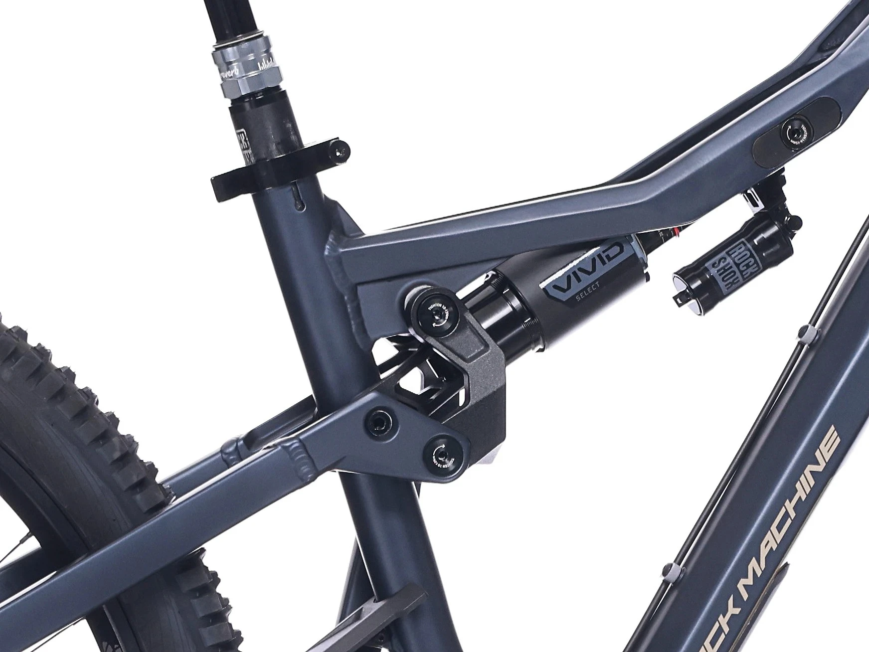 2. Bicicleta Rock Machine Whizz FS II 90 AXS 27.5/29 Matte Deep Ocean Blue 16.0 - (M)