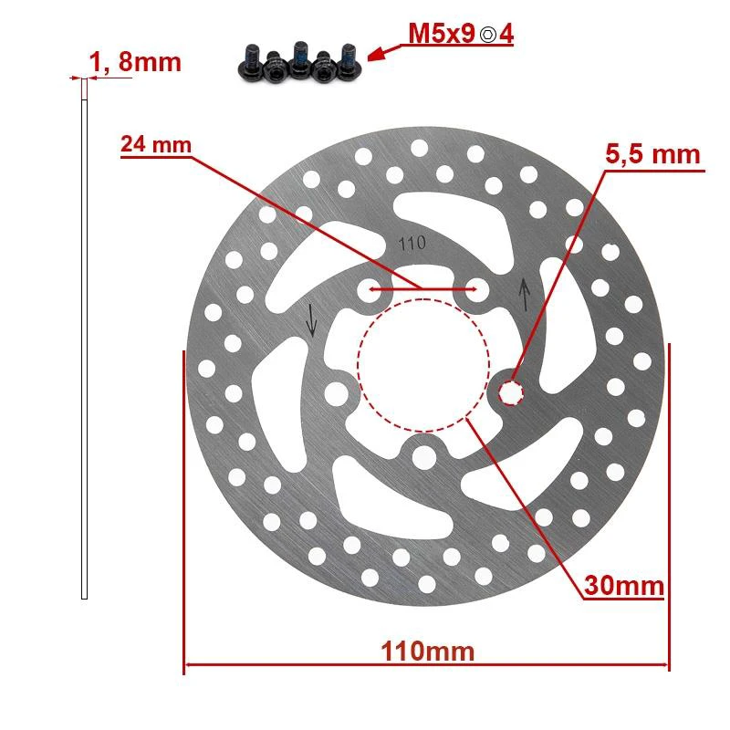 2. Disc frana DV5 110mm pentru XIAOMI Essential si 1S