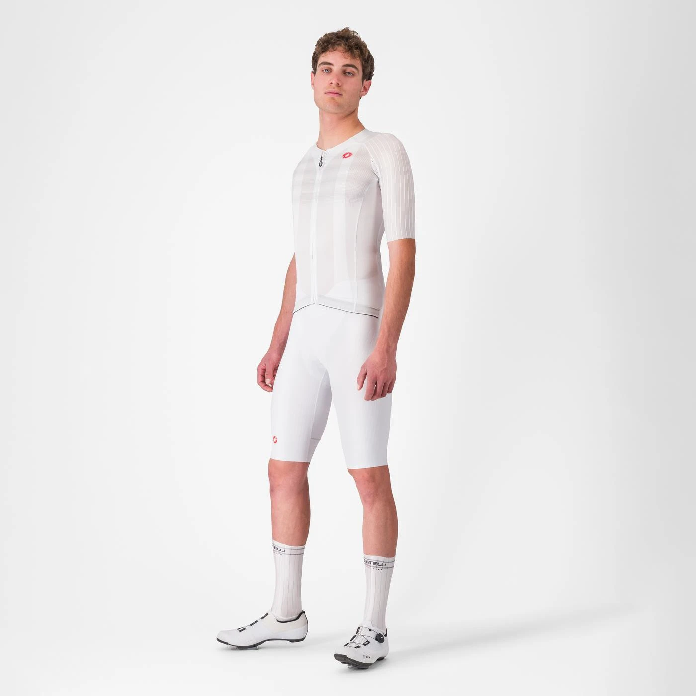 5. Tricou cu maneca scurta Castelli Aero Race 8S, pentru barbati, alb, S