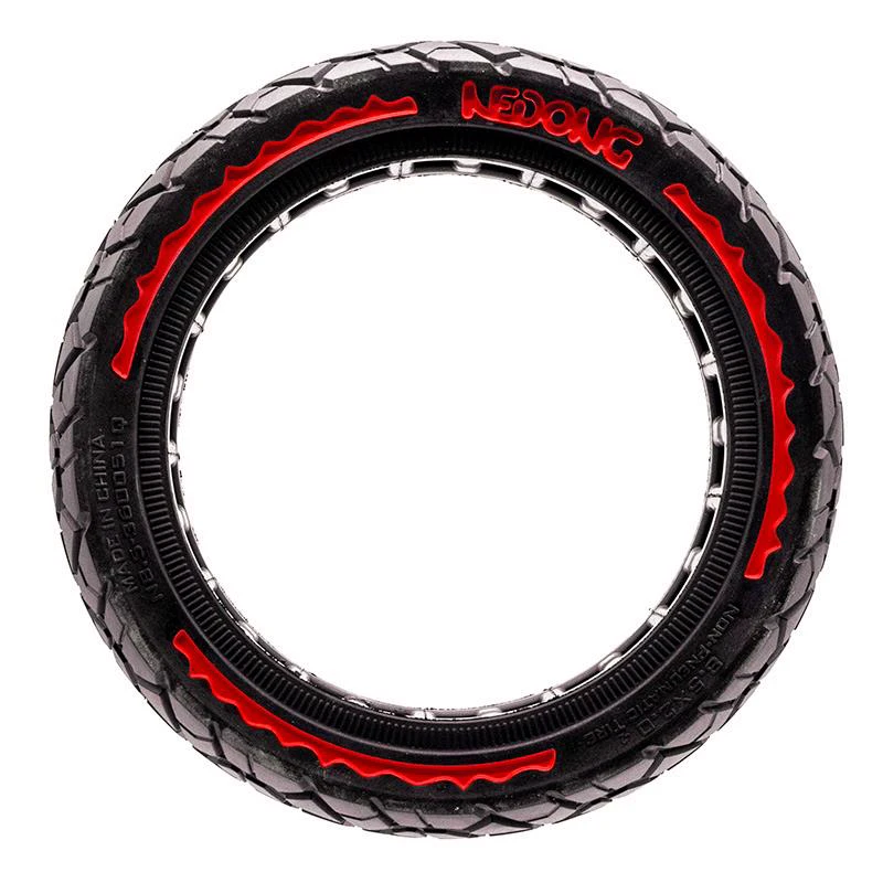 3. Anvelopa plina trotineta Ultra-Light Nedong 8.5x2-6.1/B34 negru/rosu