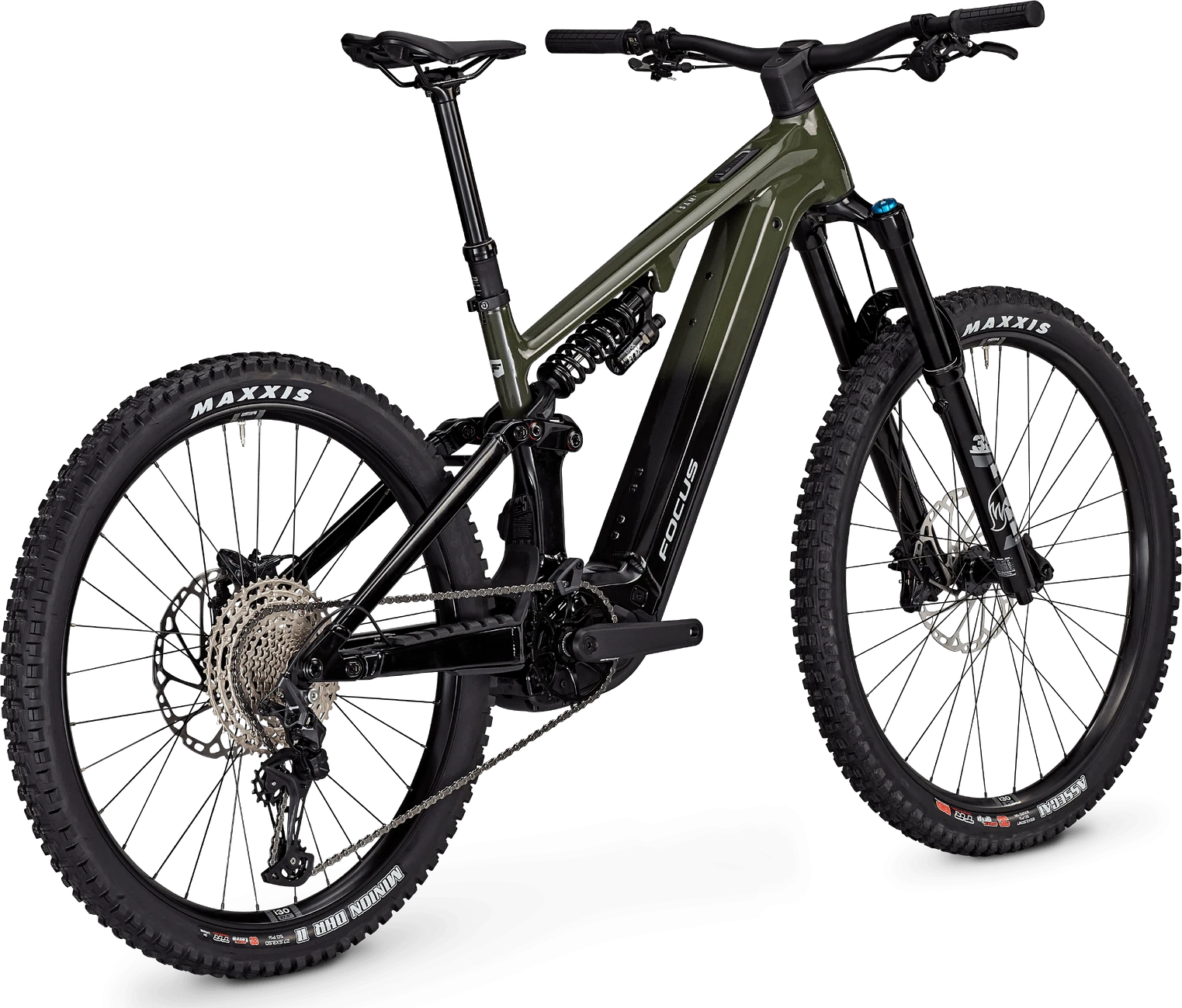 2. Bicicleta Electrica Focus Sam 2 6.8 29 600Wh Urban Green / Magic Black - M(42cm)