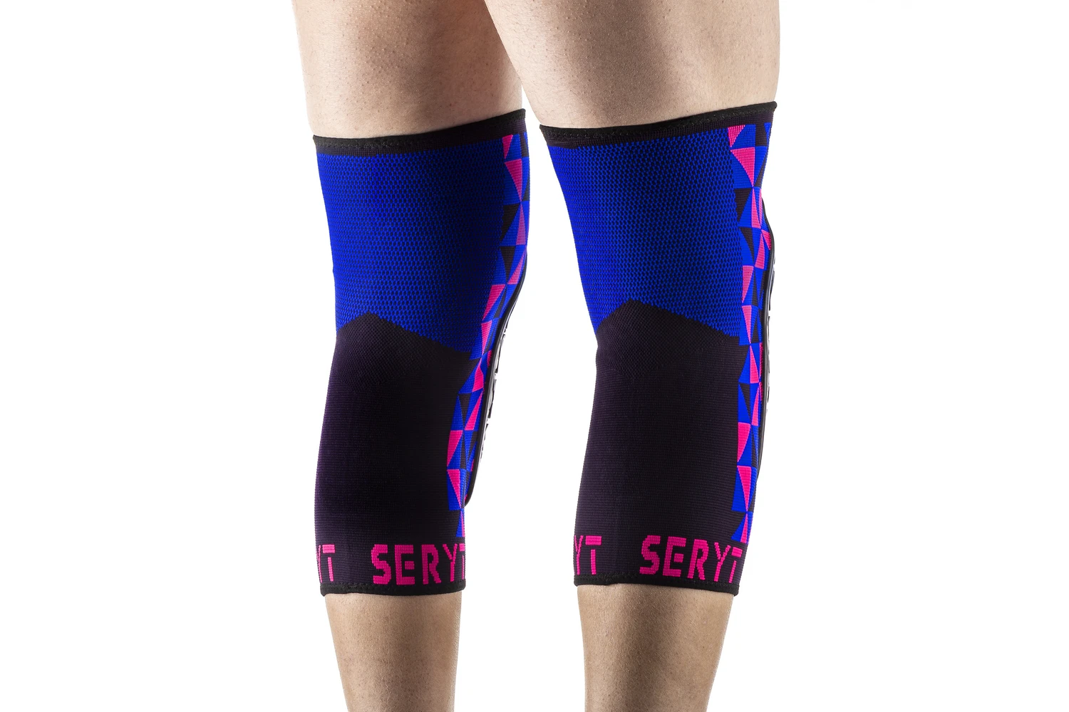 5. Protectii genunchi Seryt Arlecchino Pink Blue M