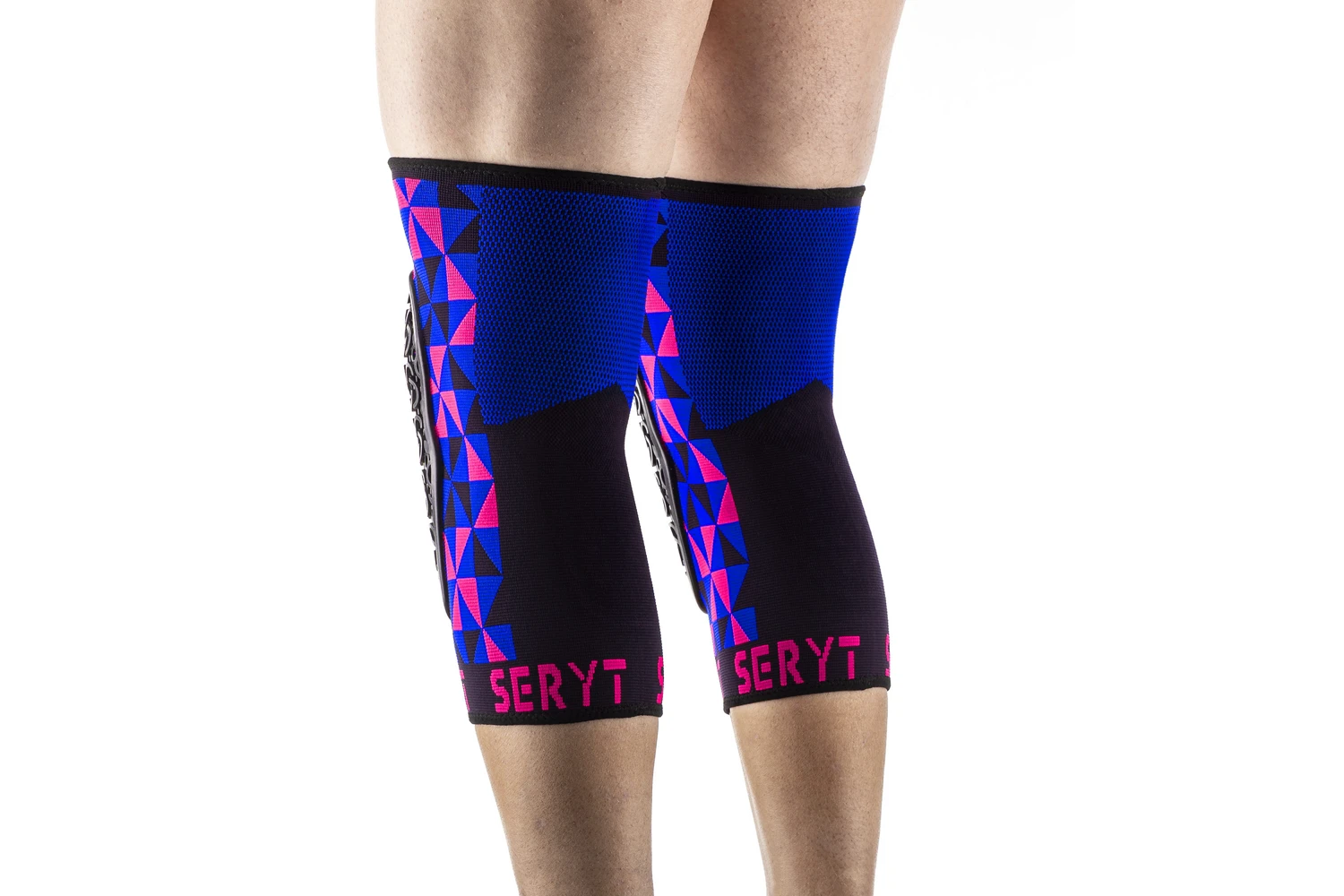 7. Protectii genunchi Seryt Arlecchino Pink Blue M