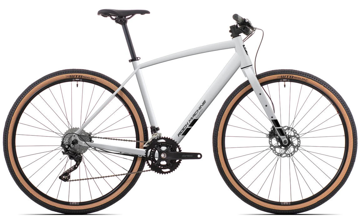 1. Bicicleta Rock Machine Lukk 20 Flat Bar 28 Matte Limerock Grey 50cm - (M)
