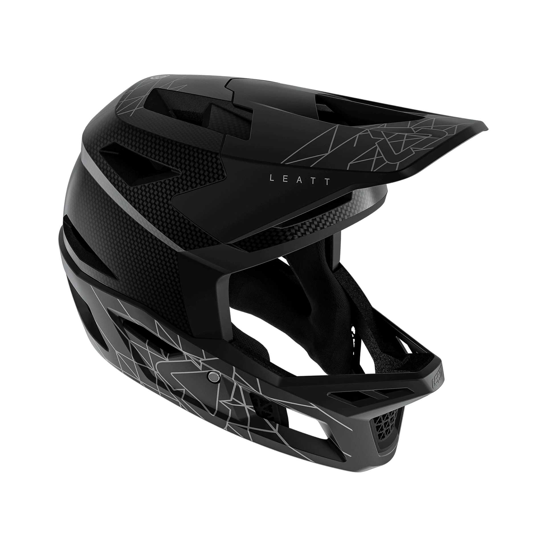1. Casca Leatt MTB Gravity 6.0 Carbon Stealth Black/Grey XL - 61-62cm