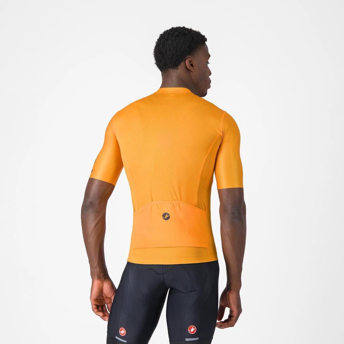 2. Tricou cu maneca scurta Castelli Entrata Apex, pentru barbati, portocaliu/albastru M