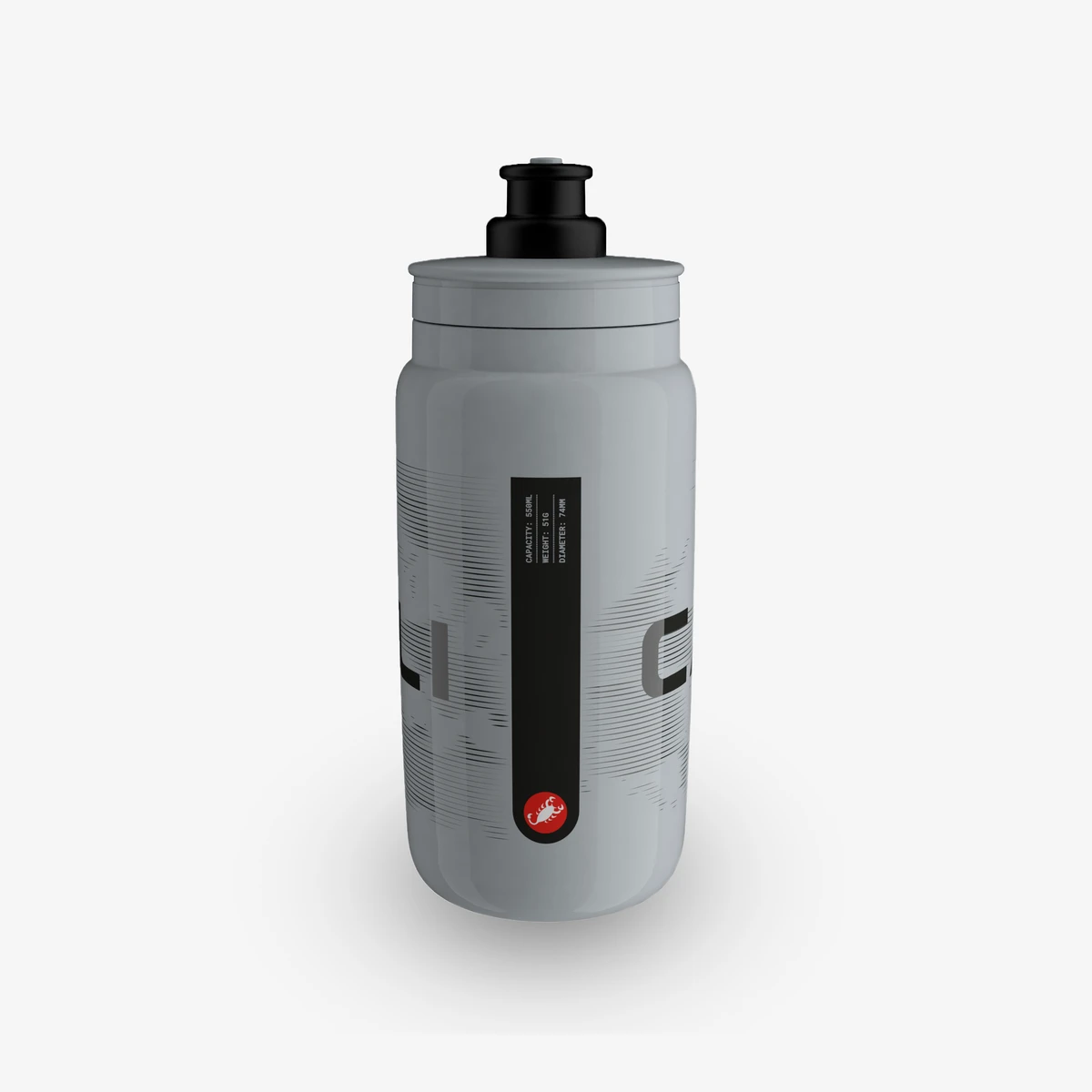 1. Bidon Castelli Cloud gri inchis