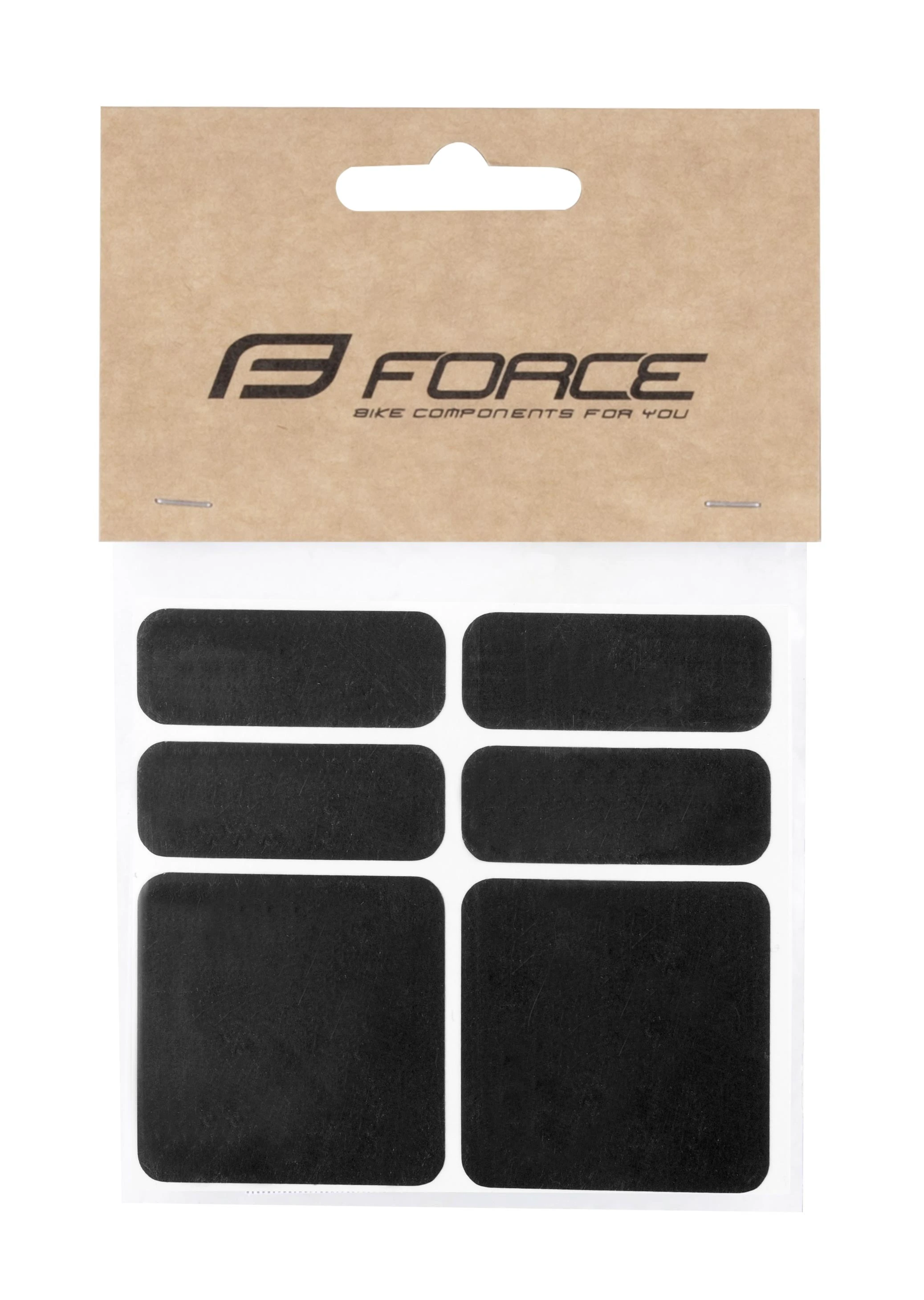 1. Protectie cadru Force autocolante set 6 bucati negru reflectorizant
