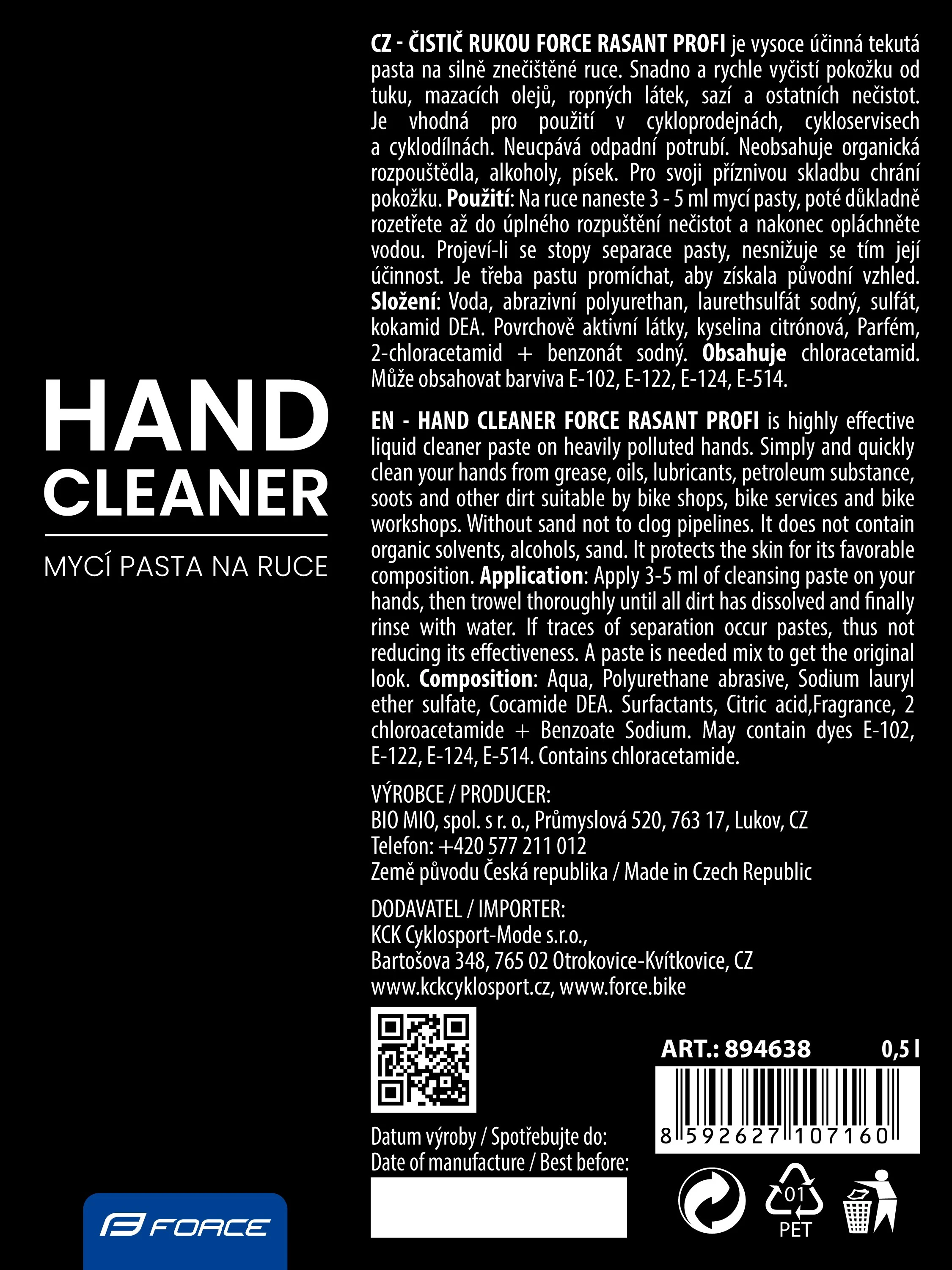 2. Solutie Force Rasant Profi pentru maini, 500mL