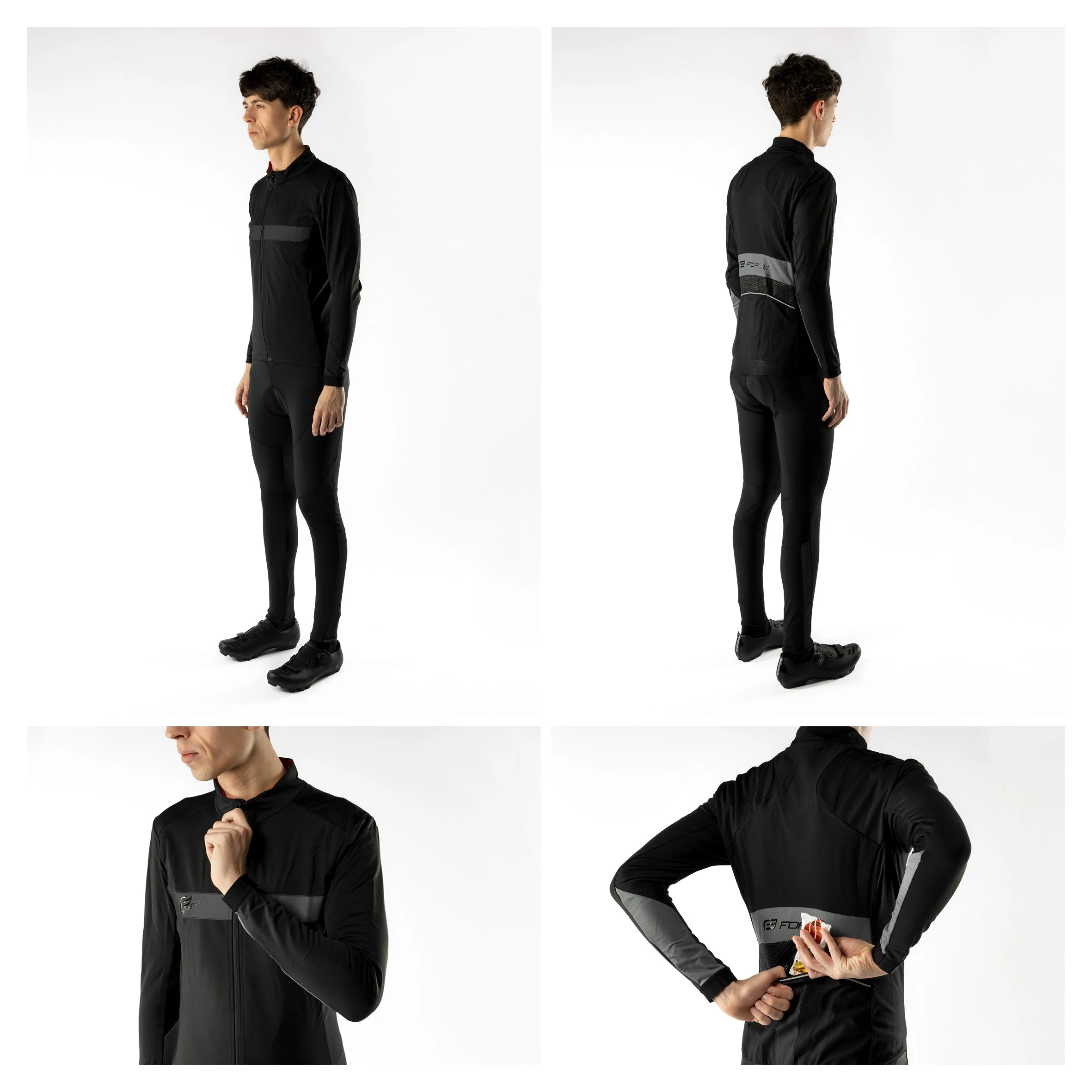 3. Jacheta iarna Force bright neagra M