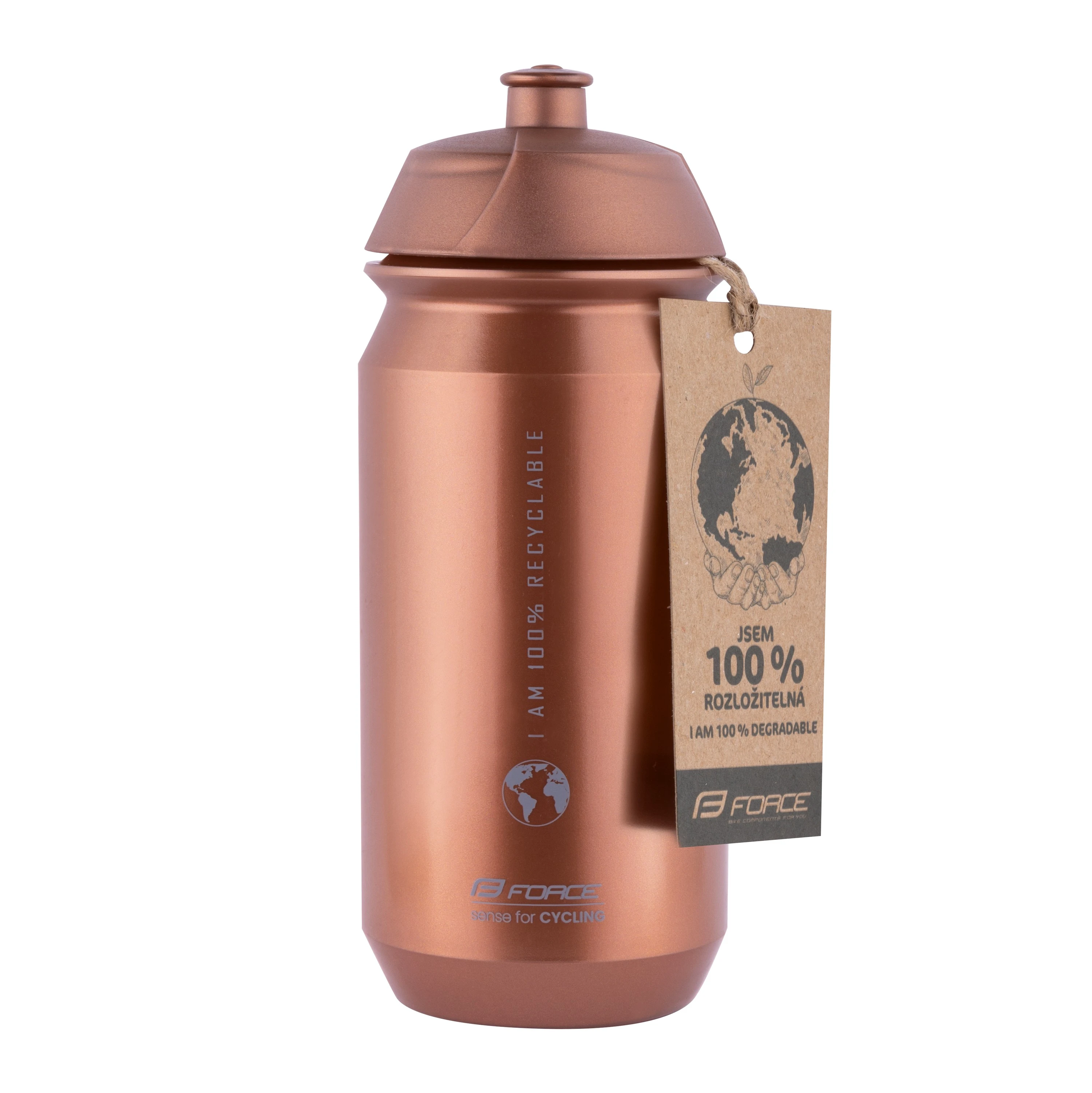 2. Bidon Force Bio Earth 500ml bronz/gri