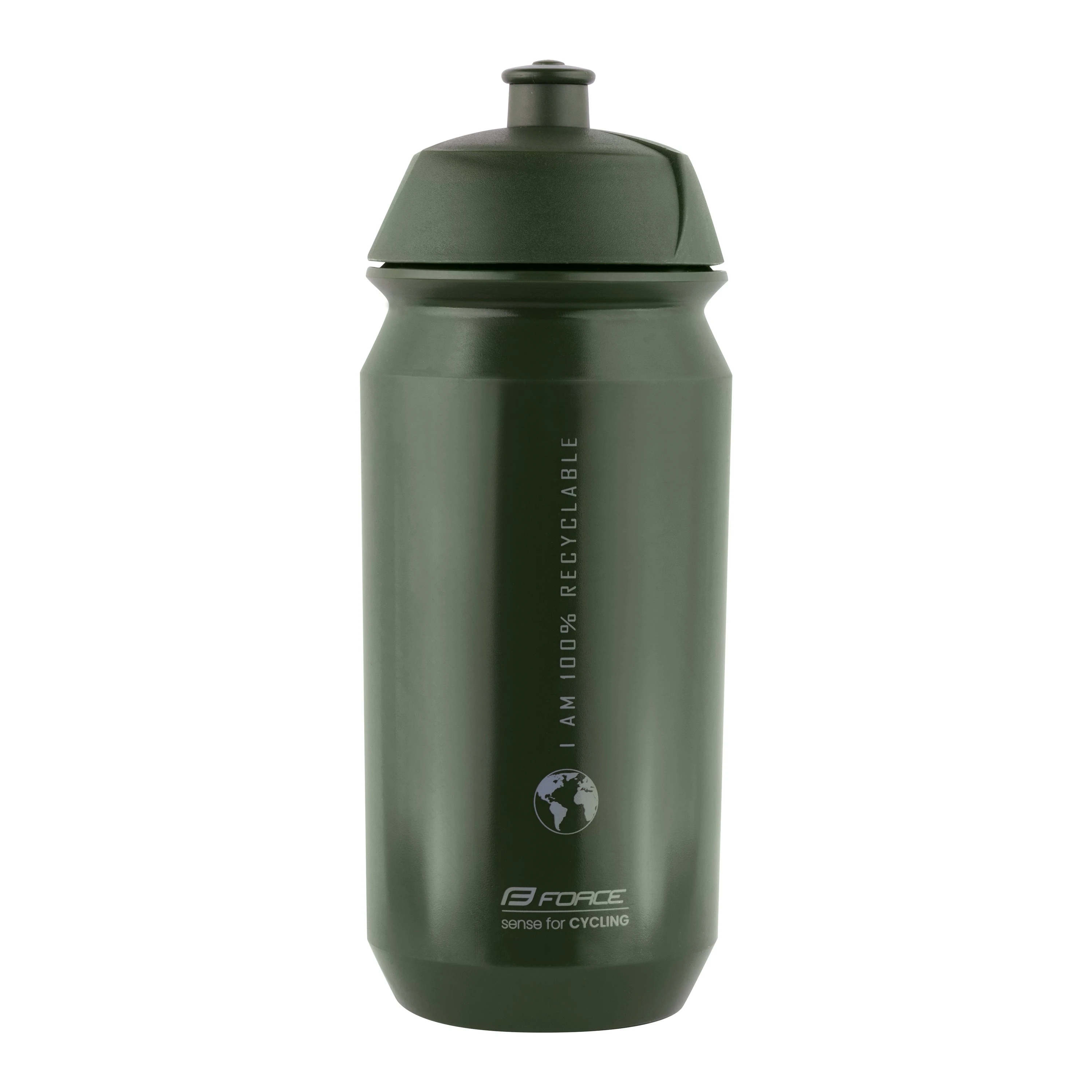 1. Bidon Force Bio Earth 500ml verde/gri