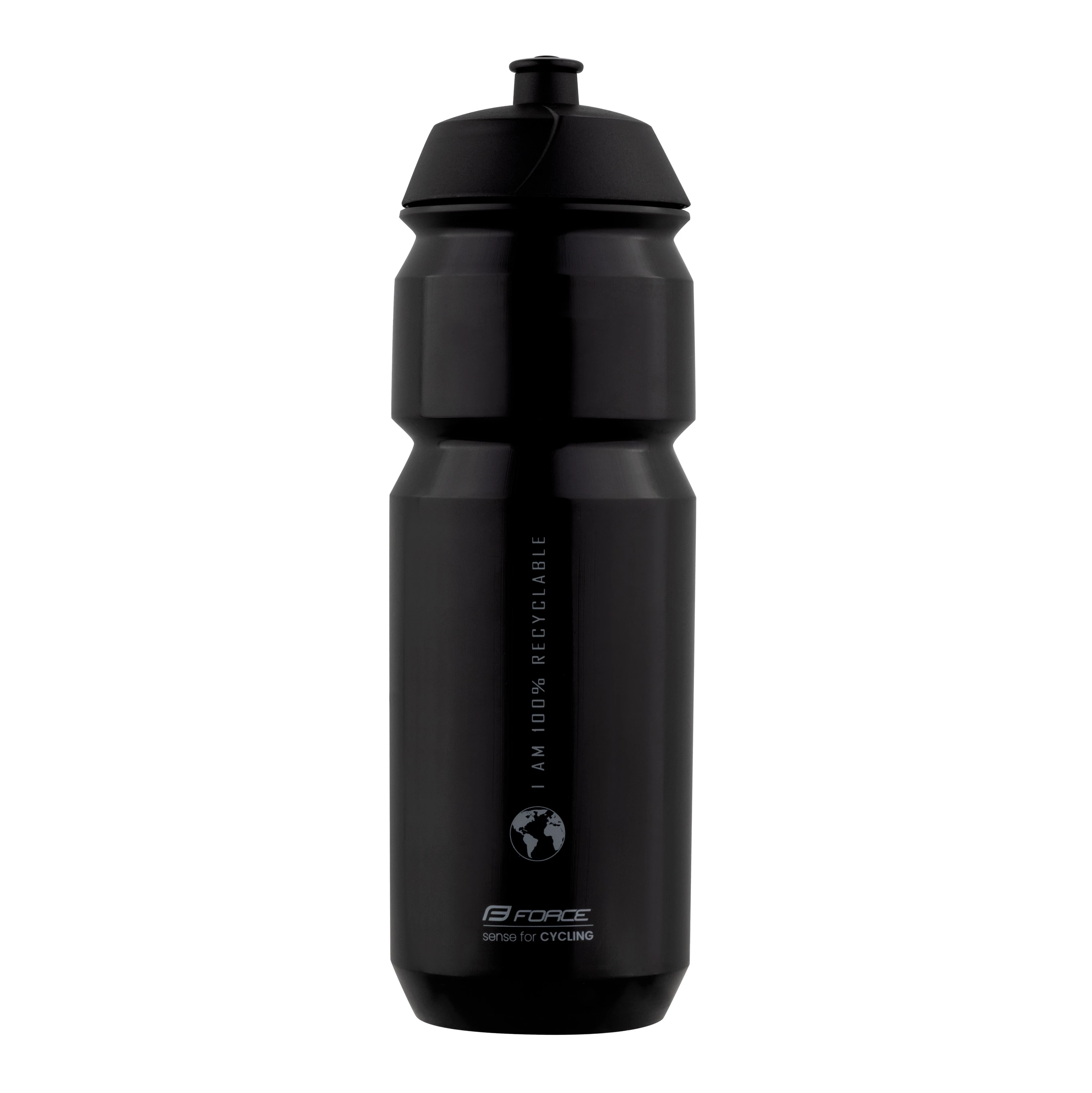 1. Bidon Force Bio Earth 750ml negru/gri