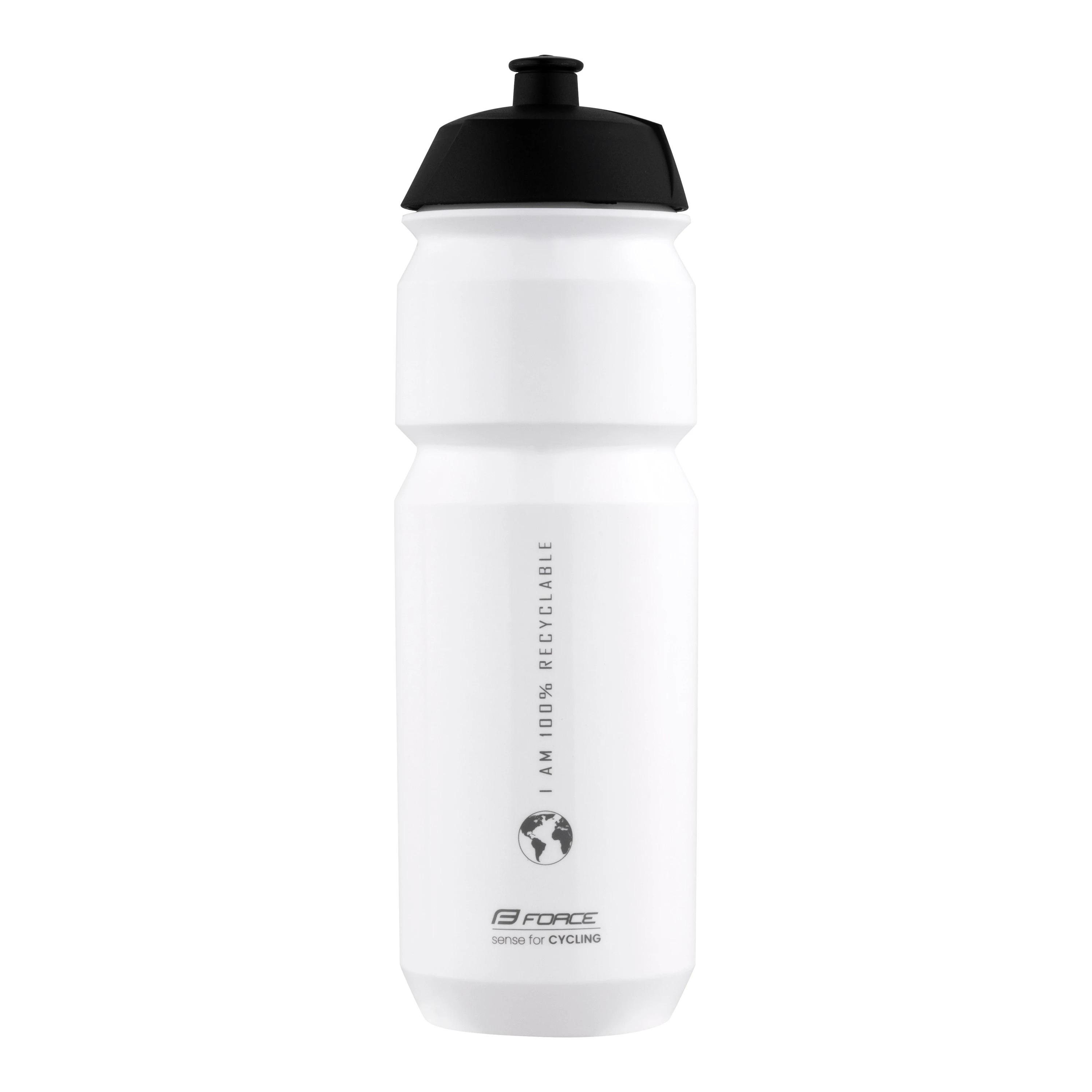 1. Bidon Force Bio Earth 750ml alb/gri
