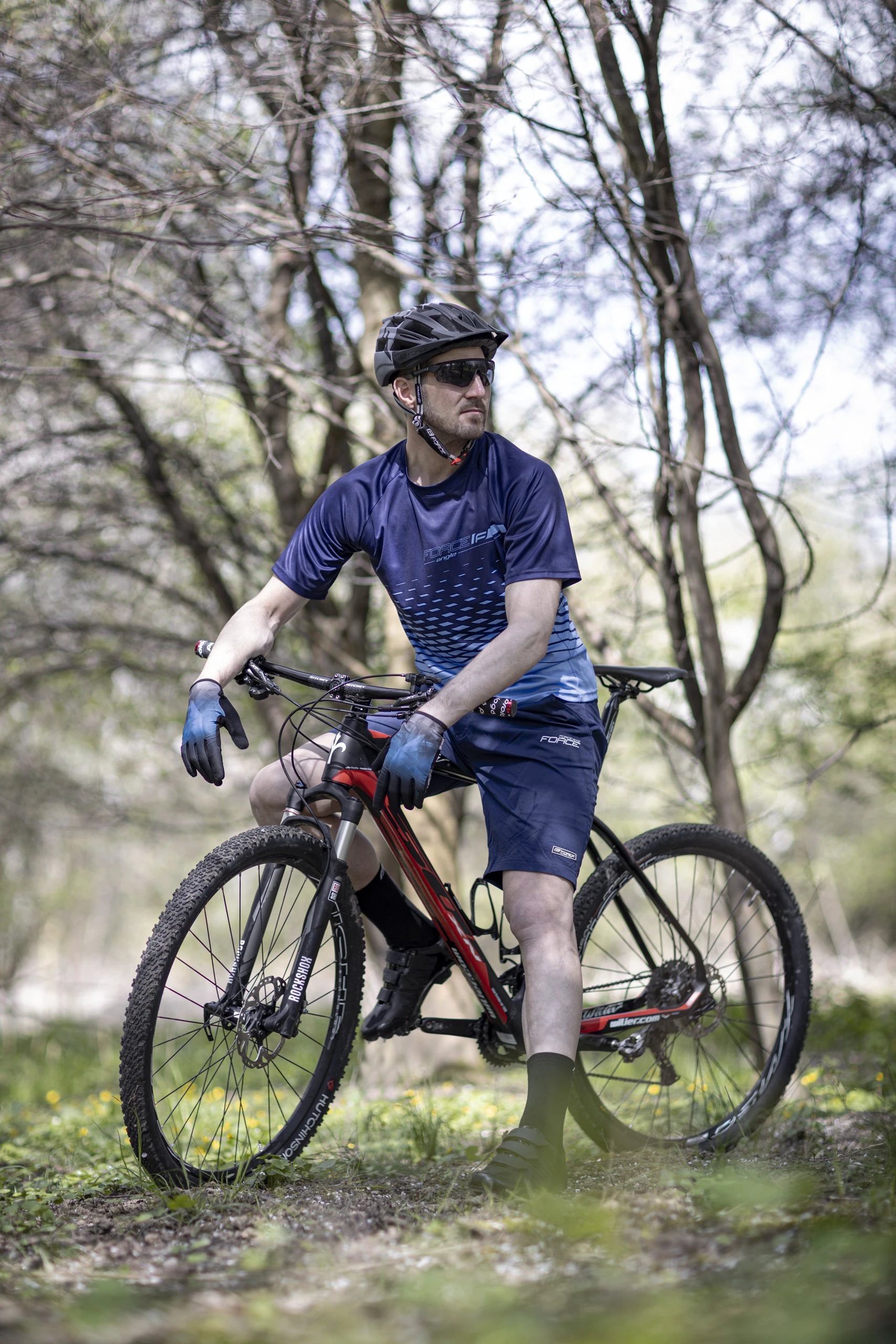 4. Pantaloni Scurti Blade MTB fara bazon, Bleu-marin XS