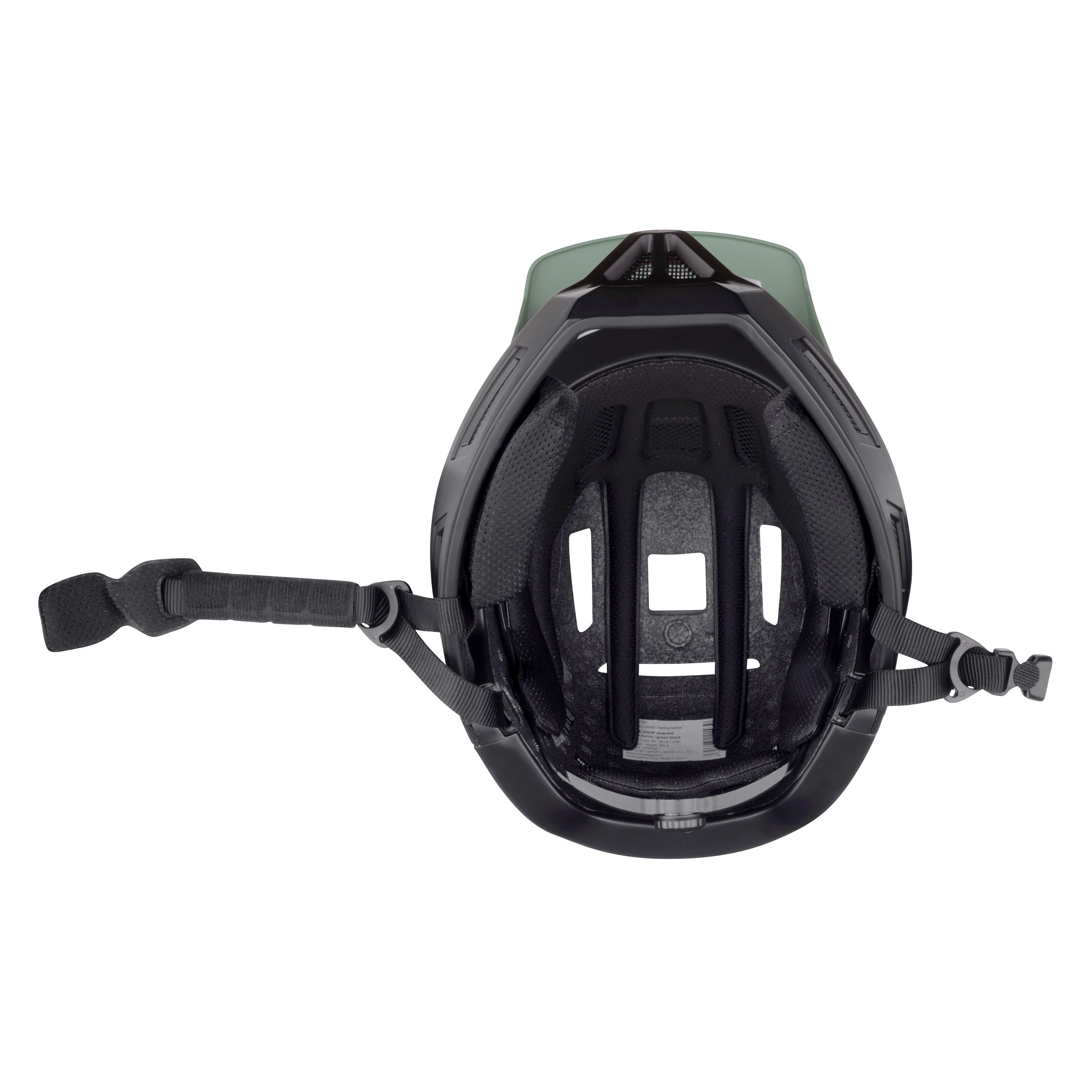 5. Casca Force DROP downhill, verde-negru XS-S