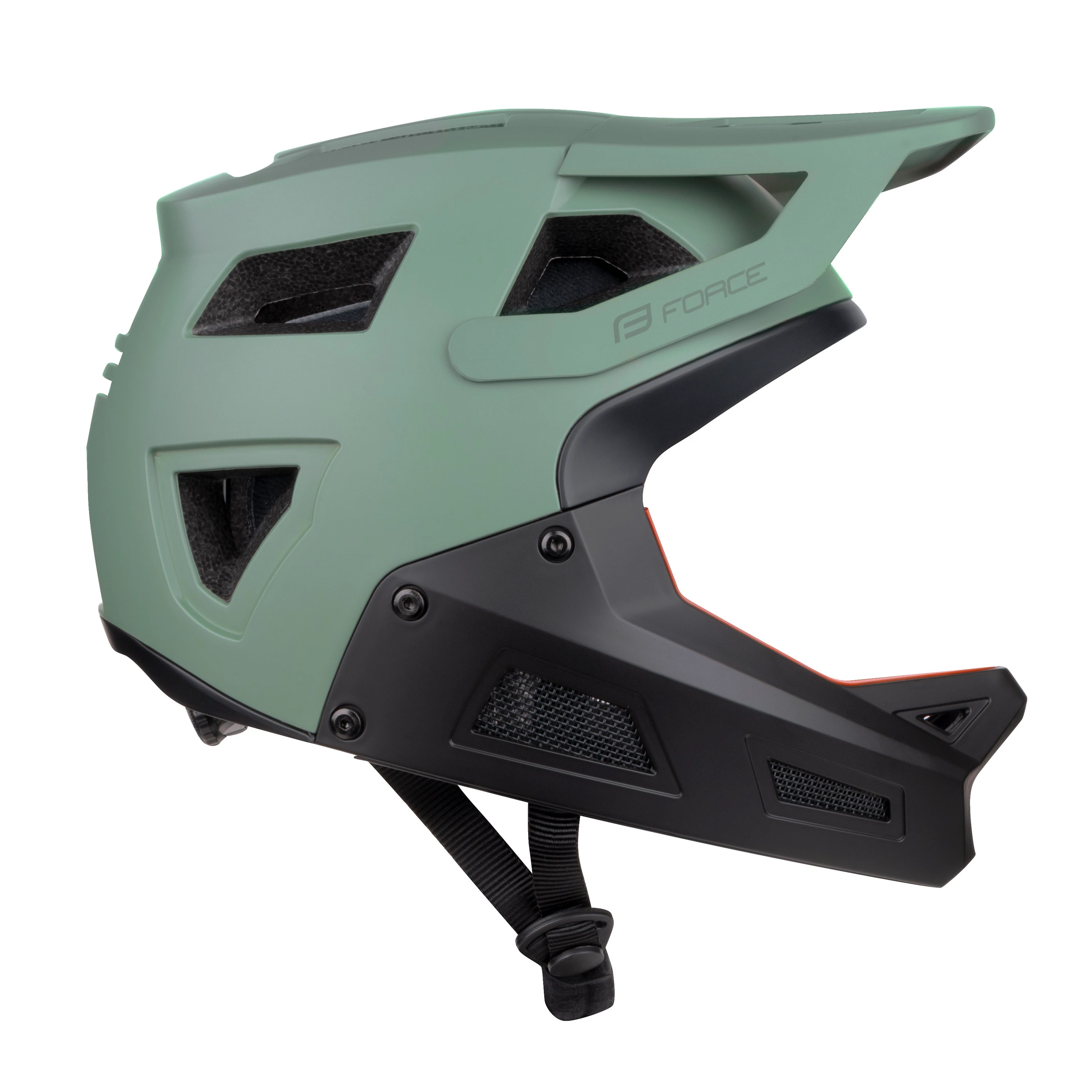 2. Casca Force DROP downhill, verde-negru S-M