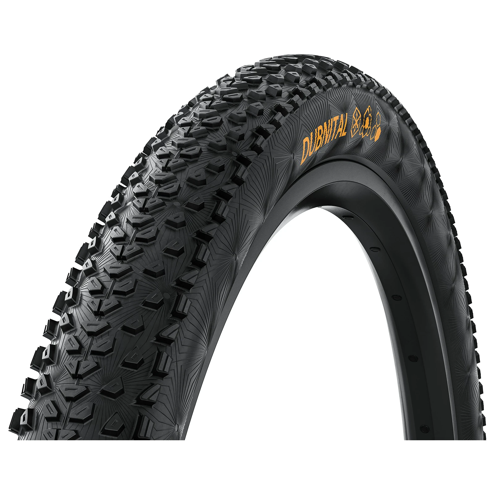1. Anvelopa pliabila Continental Dubnital Trail Rapid 50-622 (29 X 2.0) Rapid comp, Tubeless Ready, black/black